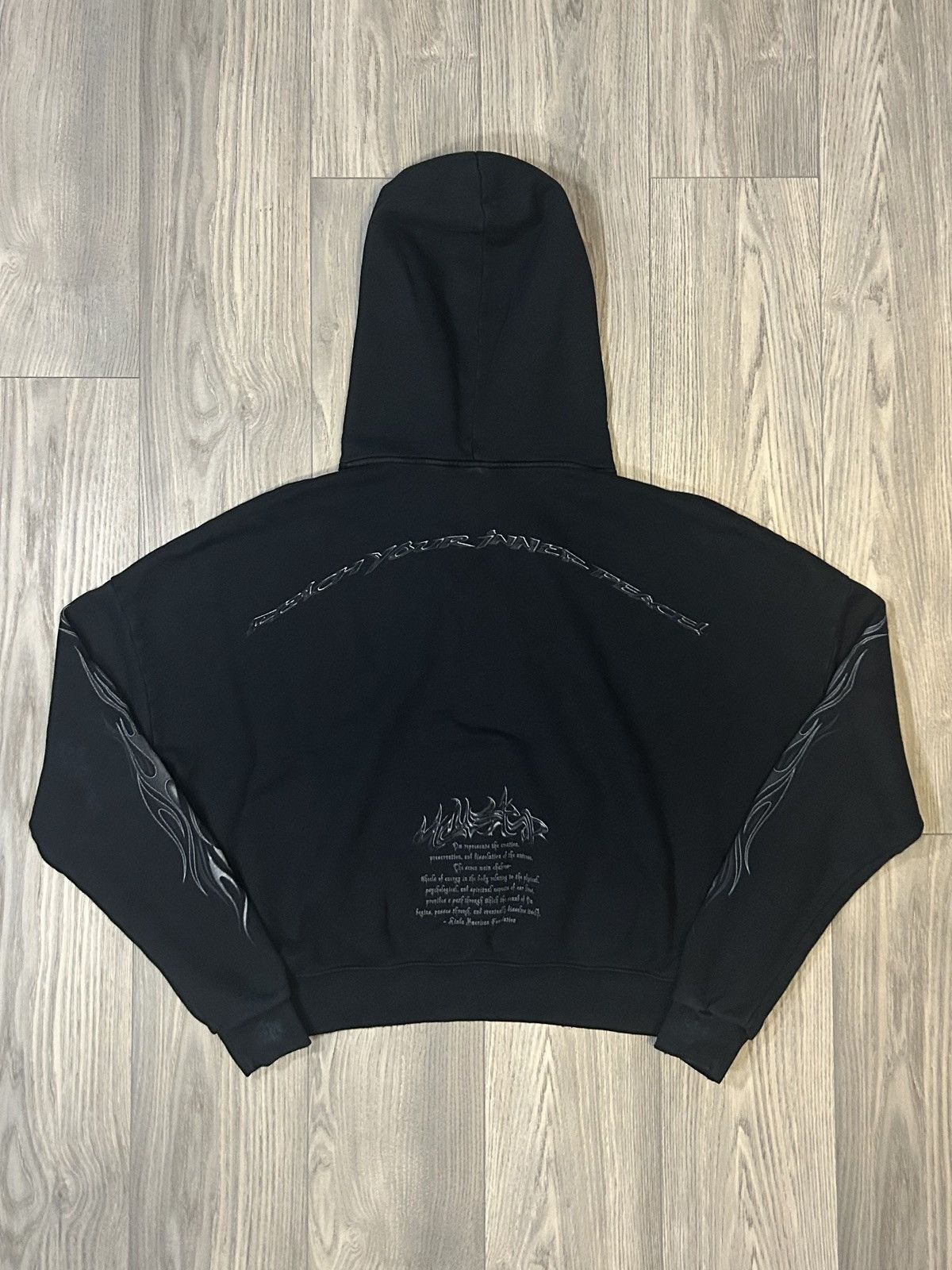 HELLSTAR Hellstar OHM Hoodie (Black) Size US S / EU 44-46 / 1 - 2 Thumbnail