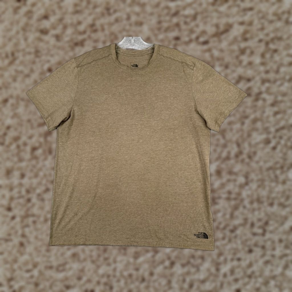 The North Face The North Face Shirt Men L Brown Flashdry Short Sleeve Crew Neck Polyester Cotton Jersey Logo 90s Outdoor Mens Size US L / EU 52-54 / 3 - 1 Thumbnail