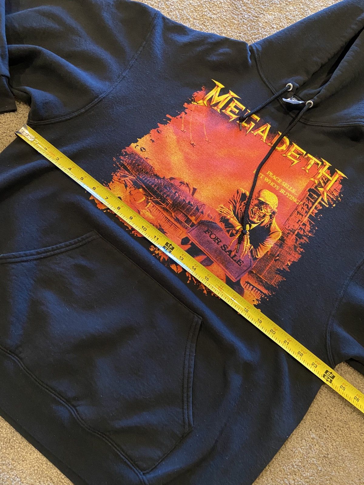 Band Tees Vintage Megadeth Peace Sells Hoodie Size US XL / EU 56 / 4 - 4 Thumbnail