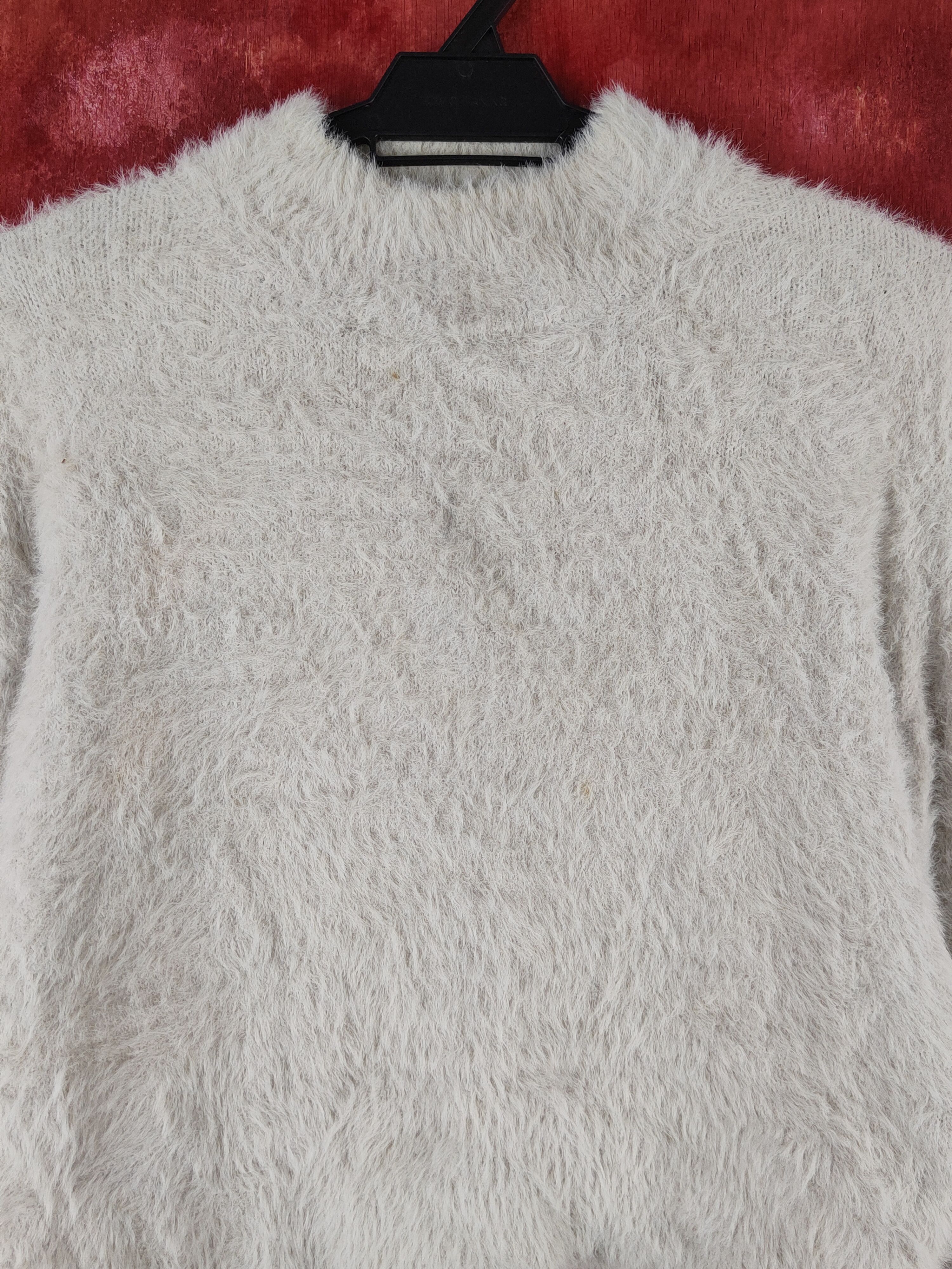Japanese Brand Free's Mart Gray Shag Shaggy Fur Mohair Knitwear #S1924 Size S / US 4 / IT 40 - 2 Thumbnail