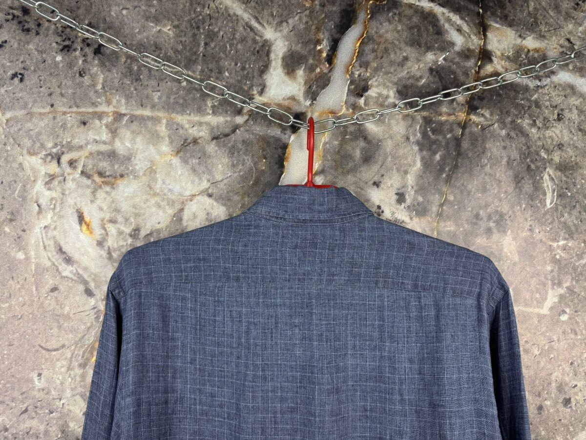 Pal Zileri Pal Zileri Linen Button Up Shirt Men’s Blue Long Sleeve Size US M / EU 48-50 / 2 - 11 Thumbnail