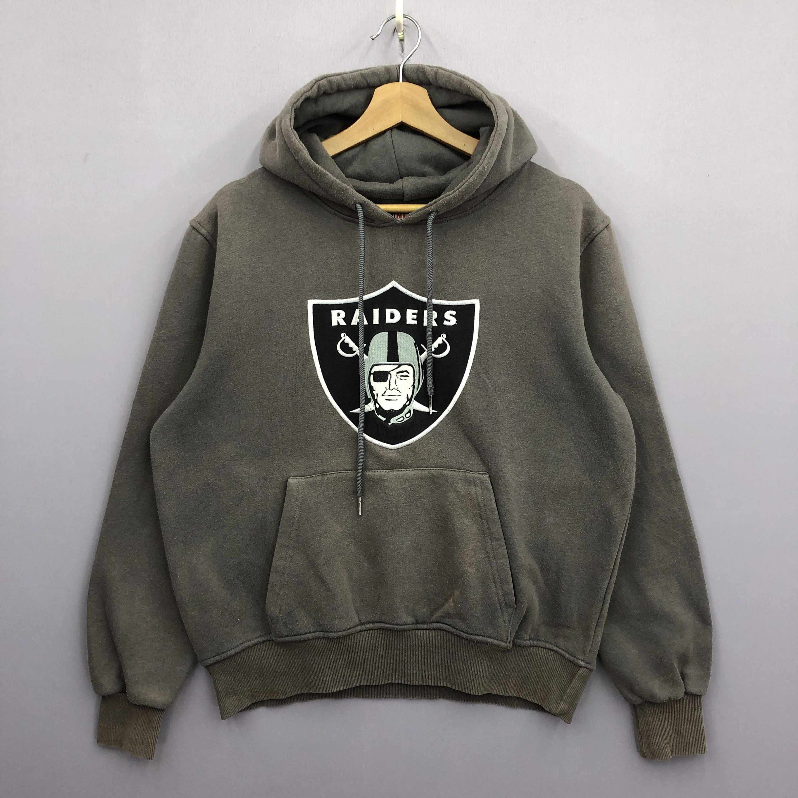NFL × Vintage Vintage Oakland Raiders Hoodie Sweater NFL Sweatshirt Jumper Size US L / EU 52-54 / 3 - 1 Thumbnail