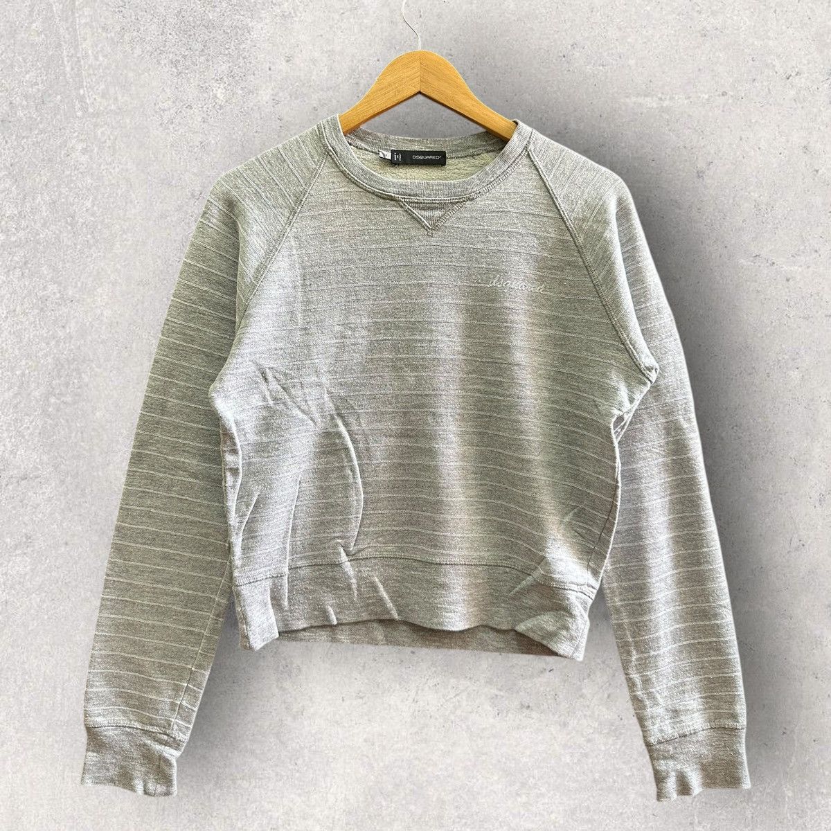 Vintage DsQuared2 Grey Sweatshirt Women Made In Italy Size M