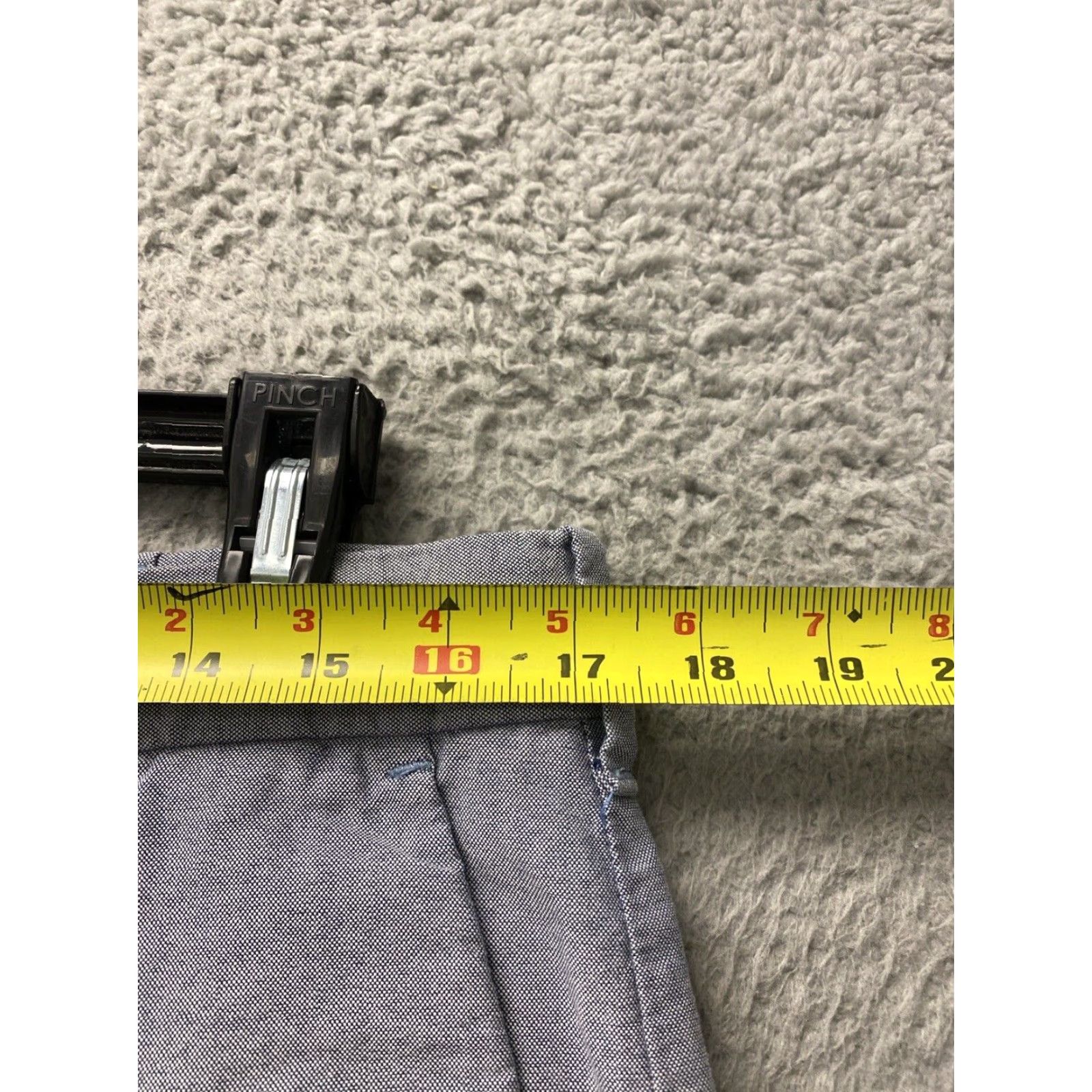 Izod VINTAGE IZOD Chino Shorts Men 34 Blue Cotton Light Bermuda Casual Men's 34 Blue Pockets American Classic 90s Size US 34 / EU 50 - 3 Thumbnail