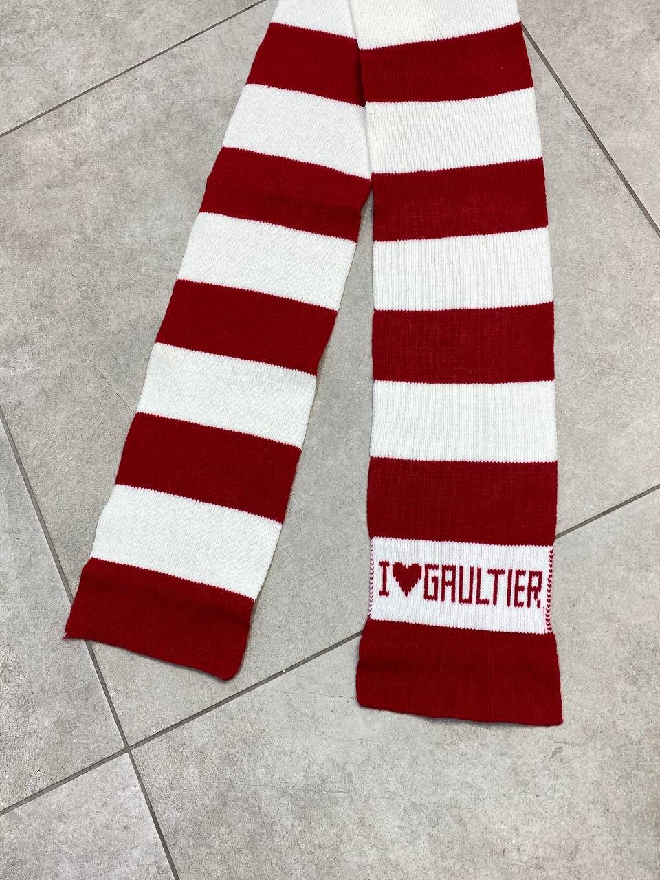 Jean Paul Gaultier Jean Paul Gaultier JPG Striped 'I Love Gaultier' Scarf Size ONE SIZE - 4 Thumbnail