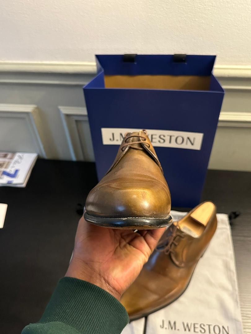 J.M. Weston JM Weston - 3 Eyelets Model in Cognac Brown Leather Size US 11.5 / EU 44-45 - 5 Thumbnail