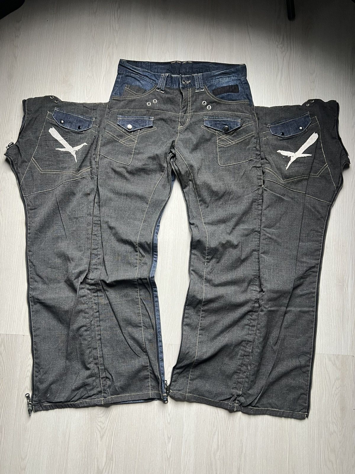 PPFM Rare PPFM Transformer Reversible 2 in 1 Denim Jeans Size US 31 - 1 Thumbnail