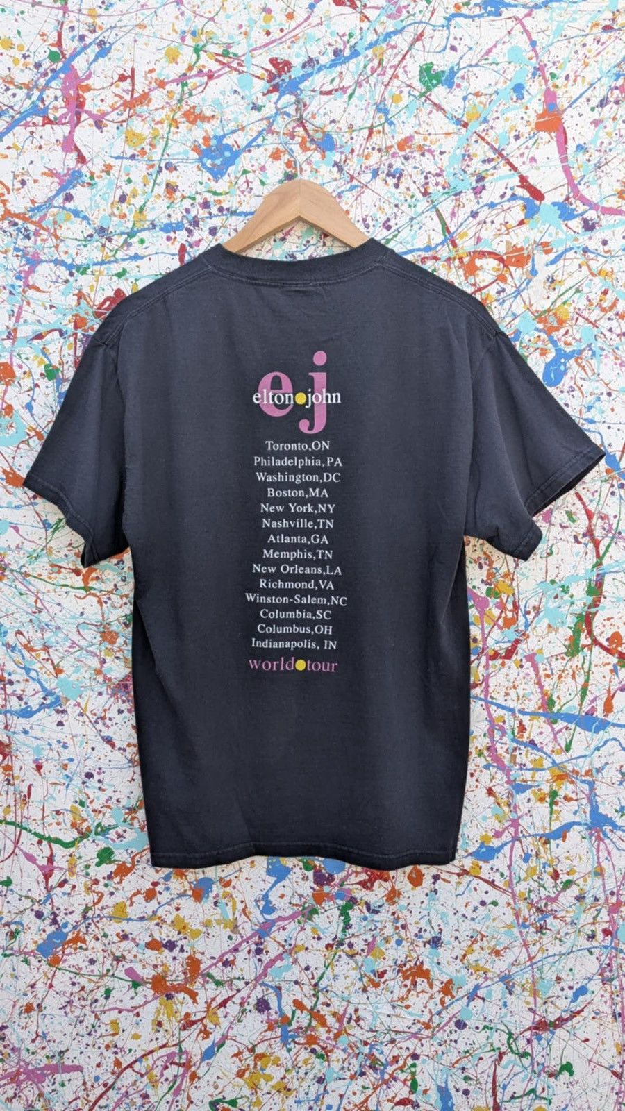 Delta Vintage Elton John tshirt 90s world tour band tee large Size US L / EU 52-54 / 3 - 5 Thumbnail