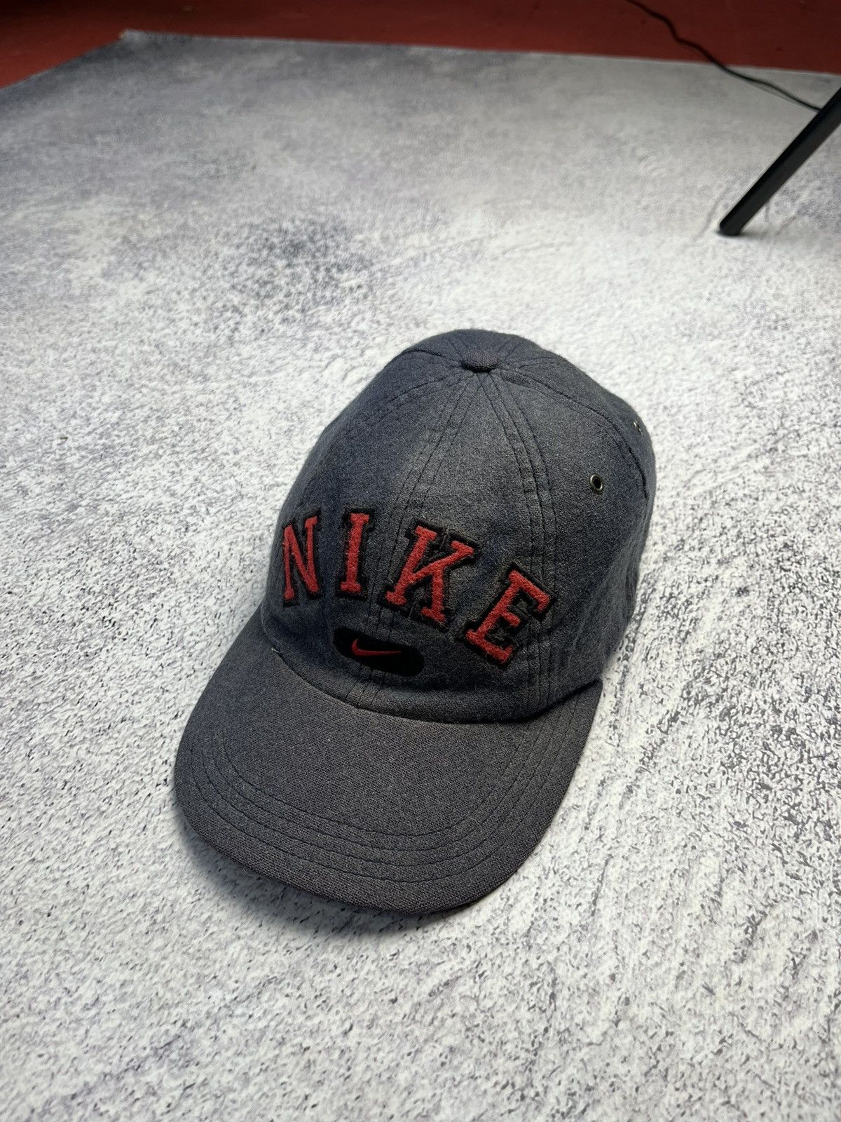 Nike Vintage Nike Distressed Cap Y2K Swoosh One Size Size ONE SIZE - 1 Thumbnail