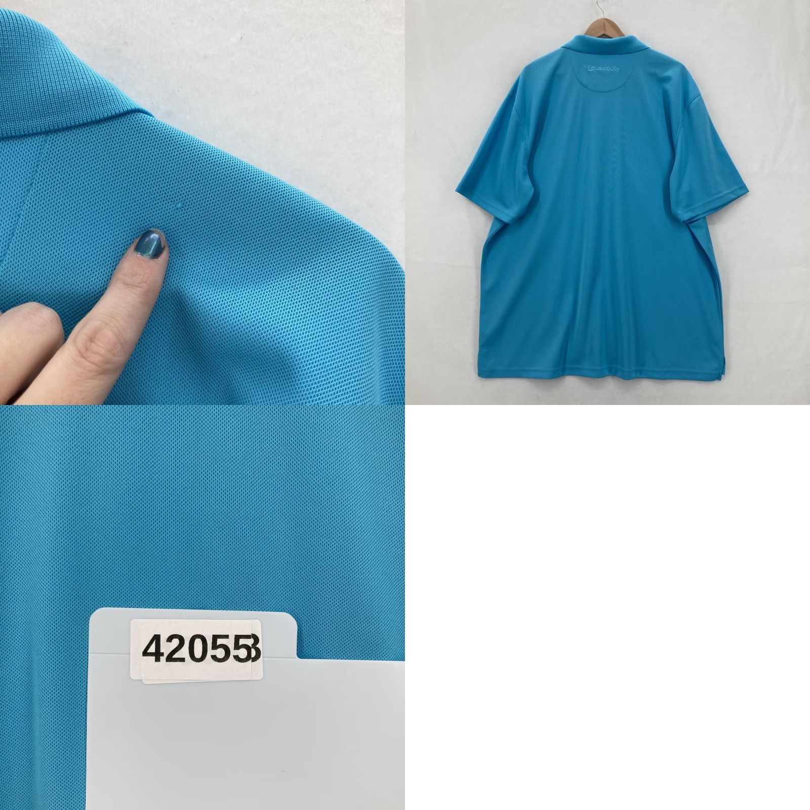Vintage Loudmouth Polo Shirt Mens 2XL Powder Blue Essential Short Sleeve Golf Athletic Regular Sleeve Polo Mens Boys Womens Size US XXL / EU 58 / 5 - 9 Thumbnail