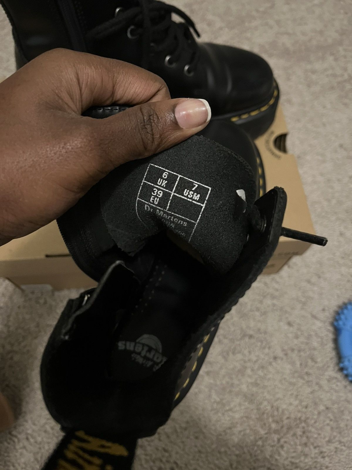 Dr. Martens Dr martens black platform boots Size US 8 / IT 38 - 4 Thumbnail