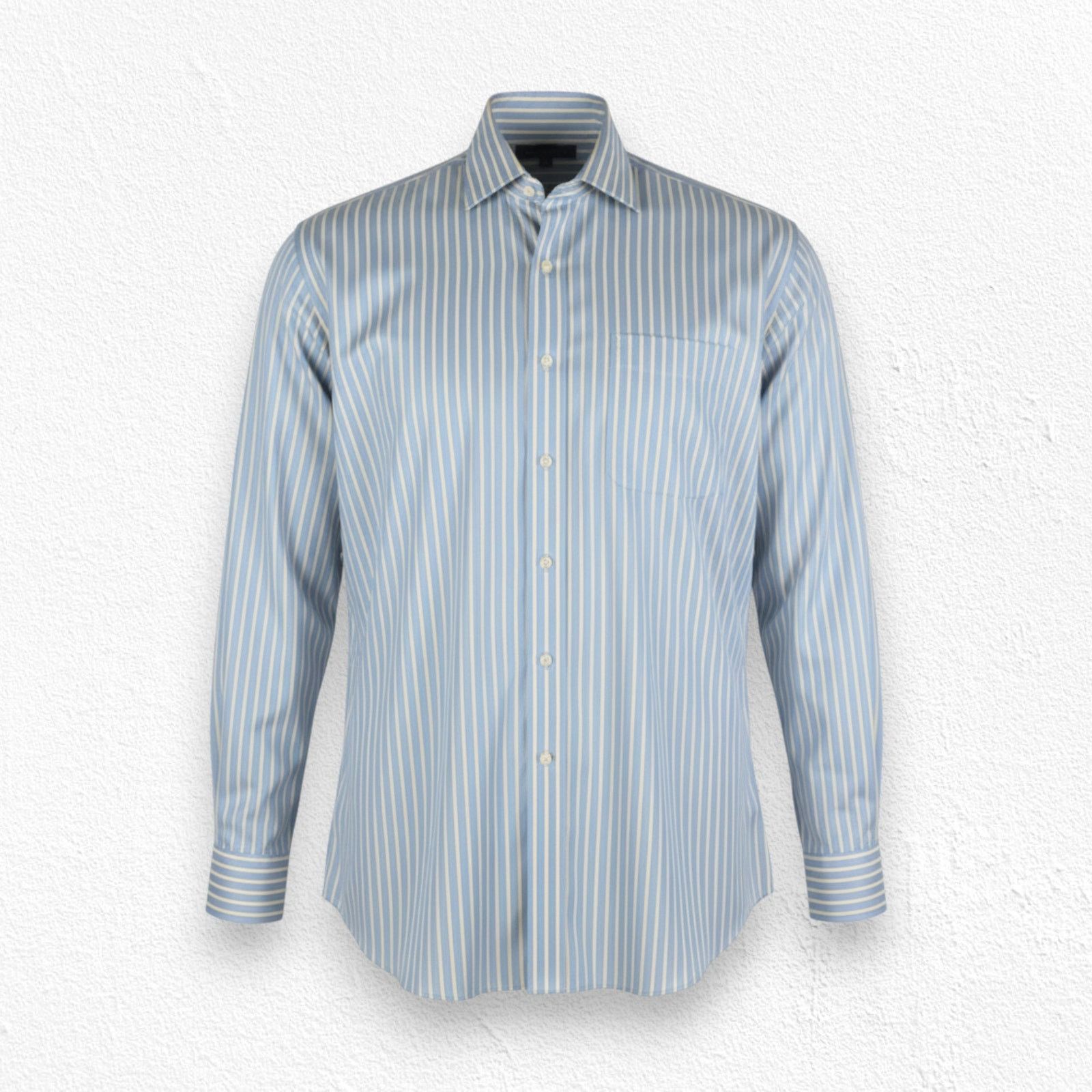 Tommy Hilfiger Tommy Hilfiger Blue Stripe Button Up Dress Shirt Size Medium Size US M / EU 48-50 / 2 - 1 Thumbnail