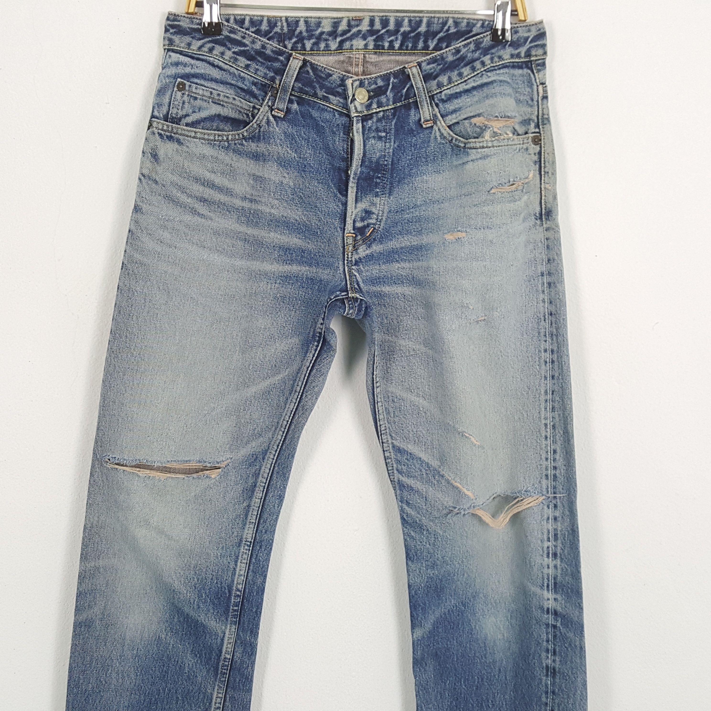 Japanese Brand × Vintage Vintage MRAMCHM Japanese Brand Distressed Jeans Size US 32 / EU 48 - 2 Thumbnail