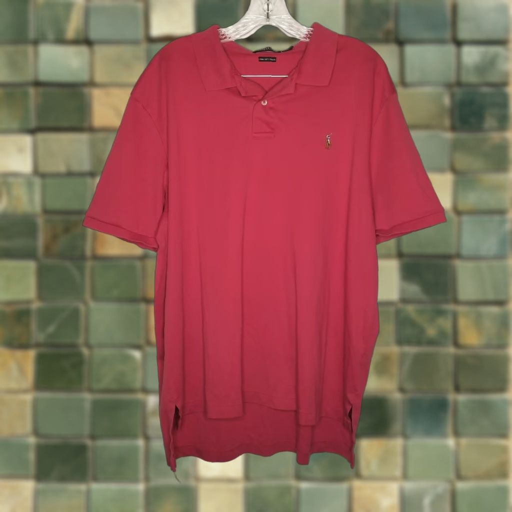 Polo Ralph Lauren Polo Ralph Lauren Polo Shirt Men 2XL Red Short Sleeve - Polo Shirt - Mens 2XL Red Size US XXL / EU 58 / 5 - 1 Thumbnail