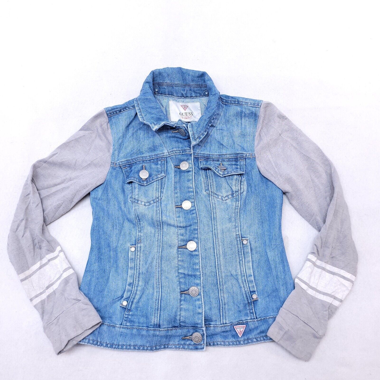 Guess Guess Button Up Casual Jean Jacket Womens Size Small S Blue Size S / US 4 / IT 40 - 2 Thumbnail