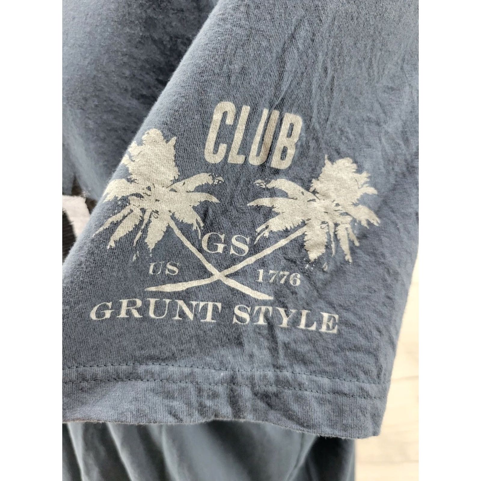 Vintage Grunt Style T-Shirt 2XL Liberty Throughout All The Land Blue Mens Short Sleeve Size US XXL / EU 58 / 5 - 3 Thumbnail