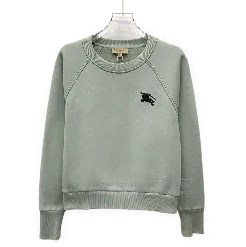Burberry Burberry Light Green Cotton Women's Sweatshirt. Size XS / US 0-2 / IT 36-38 - 1 Thumbnail