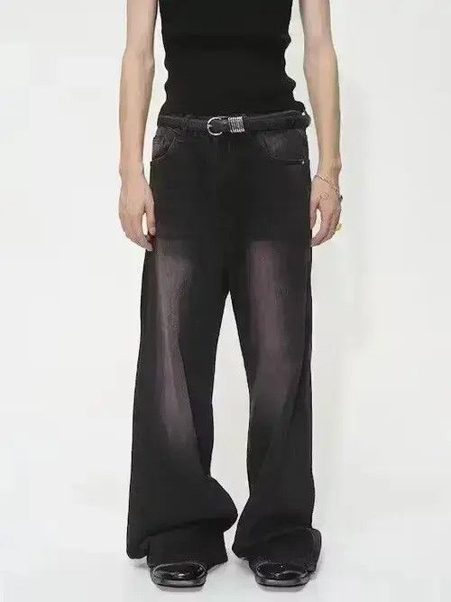 Japanese Brand Baggy Denim Wide Leg Jeans Size US 32 / EU 48 - 6 Thumbnail