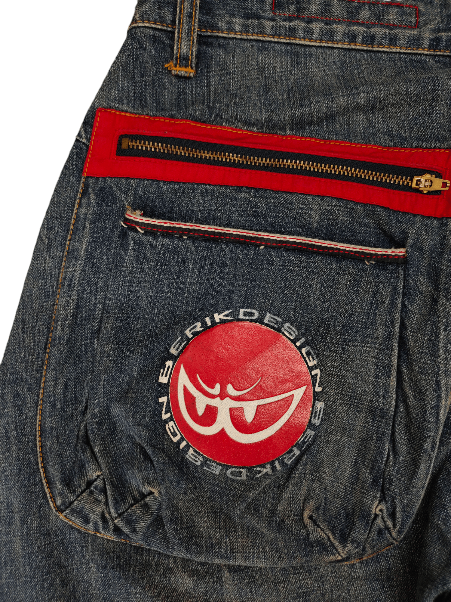 Hysteric Glamour Vintage Y2k Berik Design 3D Pocket Curve Denim Jeans Size US 32 / EU 48 - 14 Thumbnail