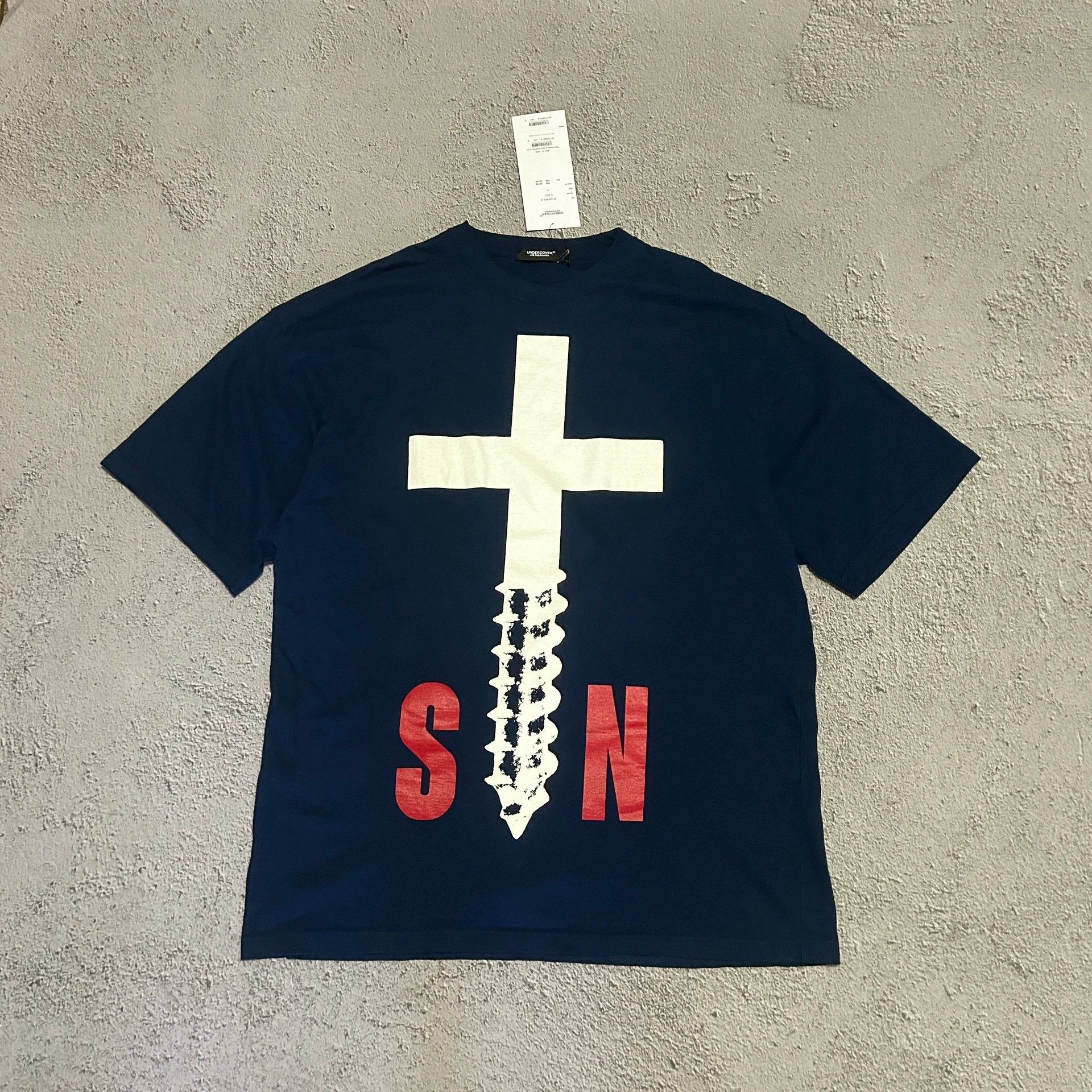 Undercover Undercover Takahashi Shield Cross dark blue short sleeve Size US M / EU 48-50 / 2 - 1 Thumbnail