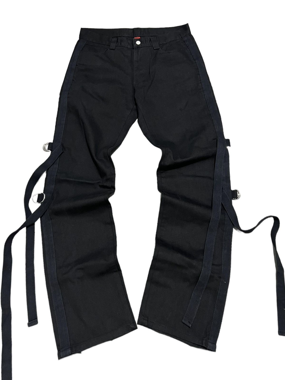 image of Jean Paul Gaultier Bondage Pants D-Rings in Black, Men's (Size 32)