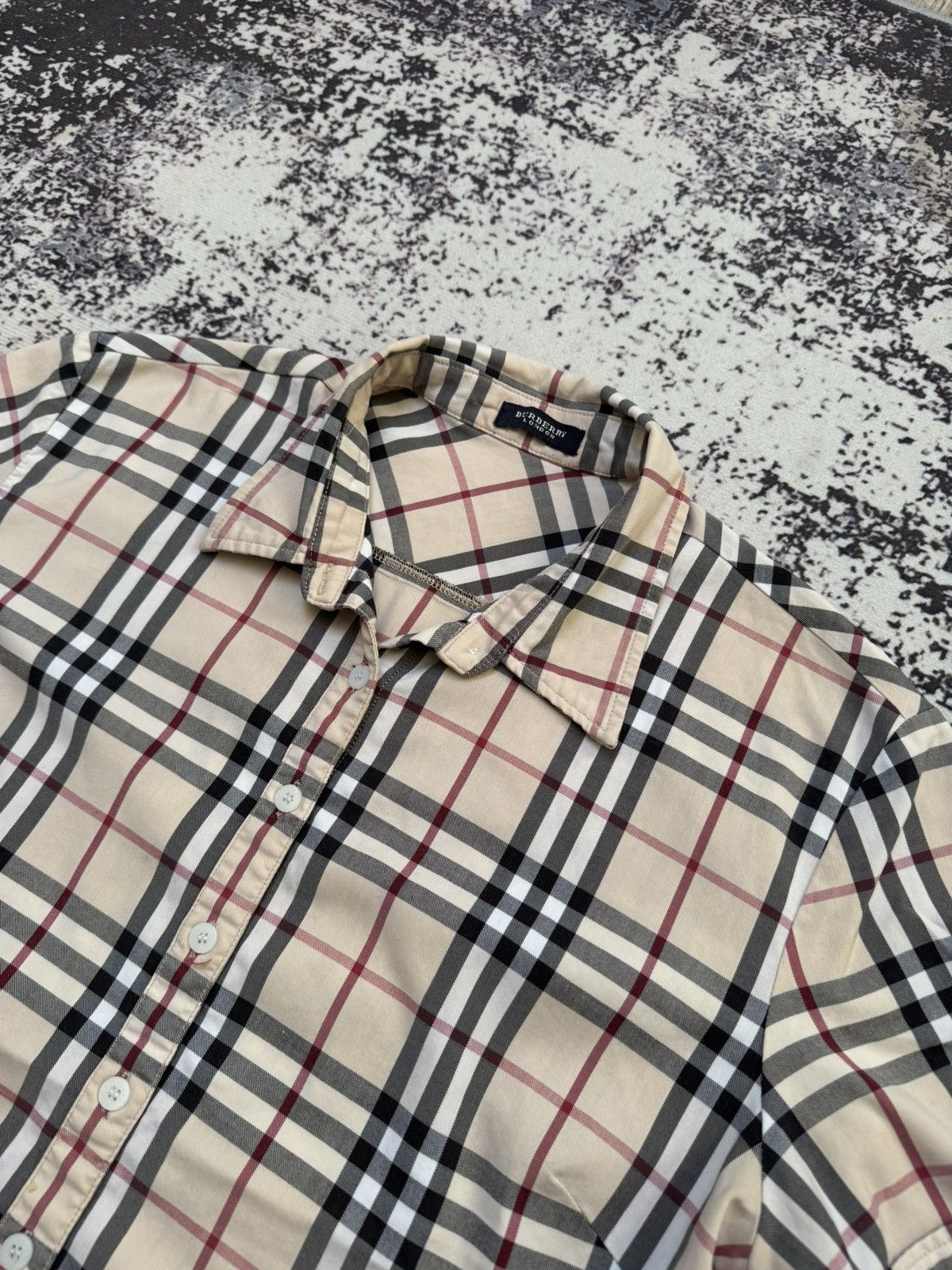 Burberry × Vintage Burberry Brit London Nova Check Print short women Shirt Size US M / EU 48-50 / 2 - 3 Thumbnail