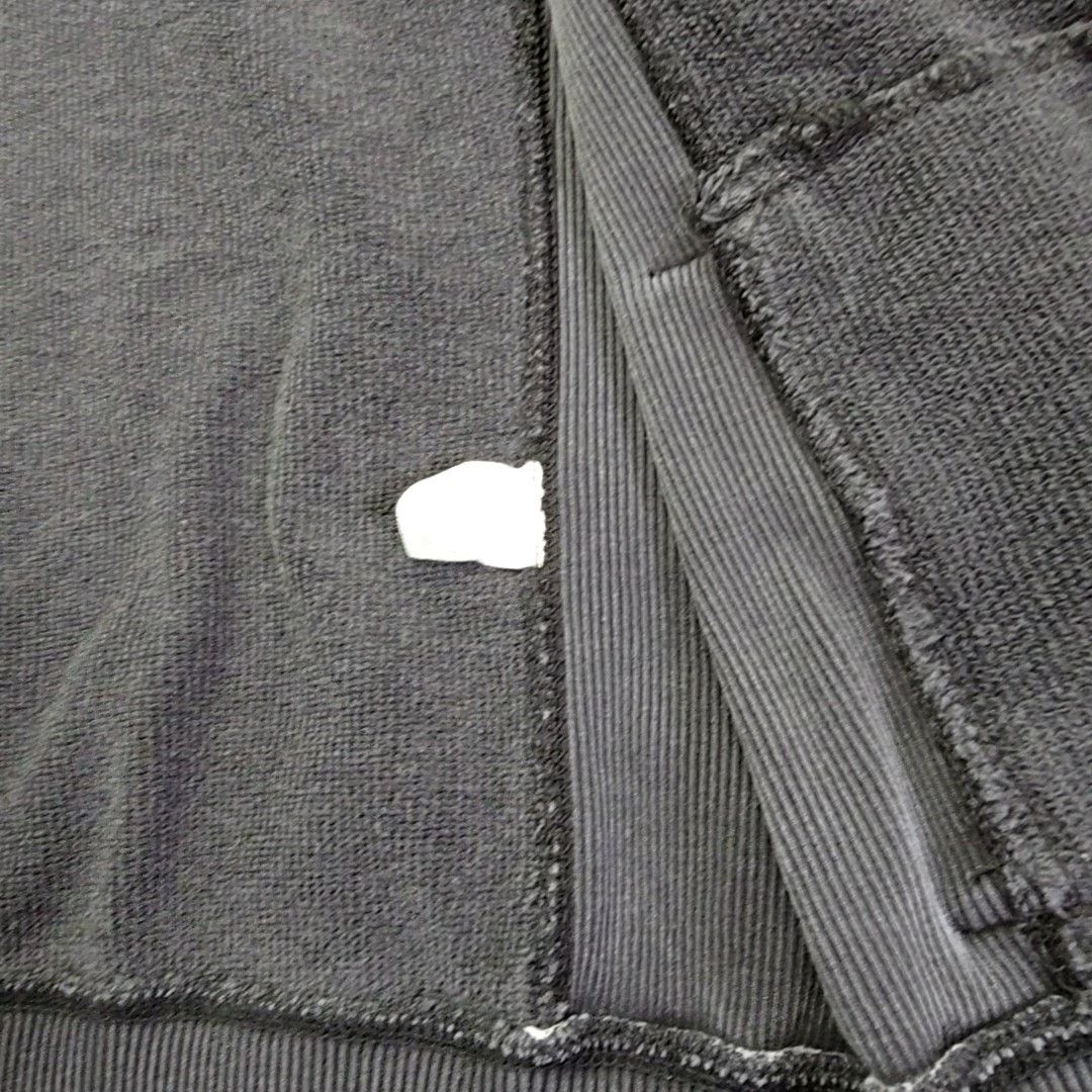 Levi's Levi's Black Hoodie Zipper Front Large Cropped Sweatshirt Size L / US 10 / IT 46 - 10 Thumbnail