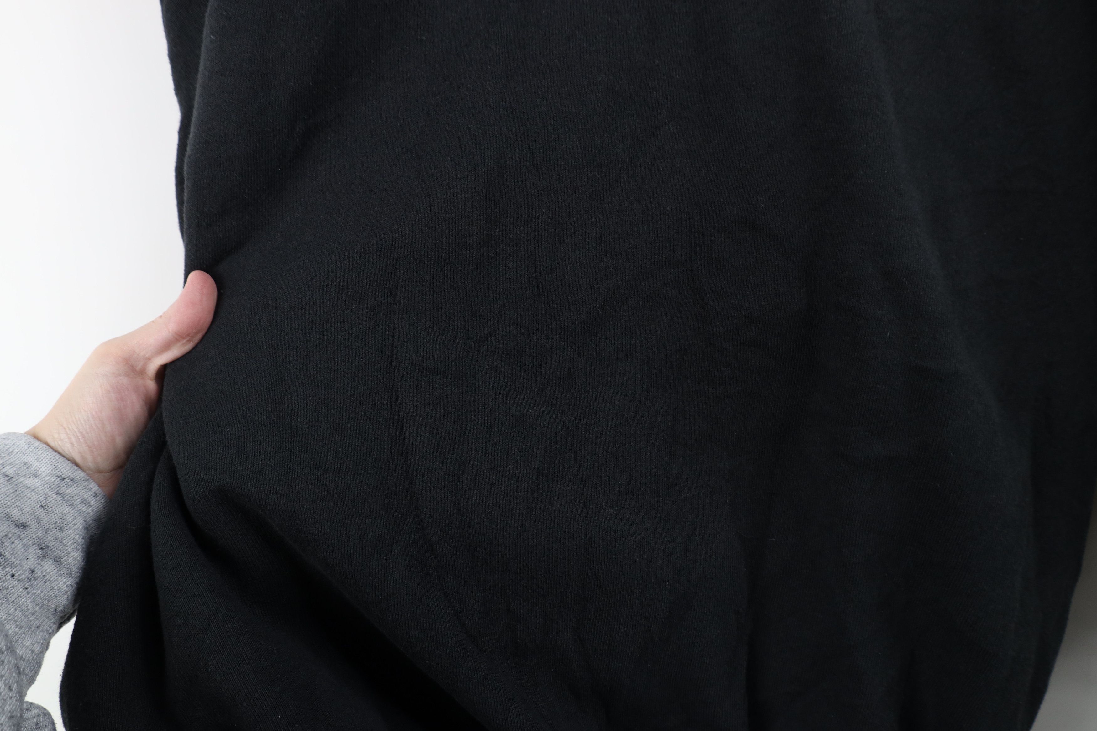 Vintage Vintage 90s Streetwear Blank Crewneck Sweatshirt Black USA Size 3XL / US 20-22 - 8 Thumbnail