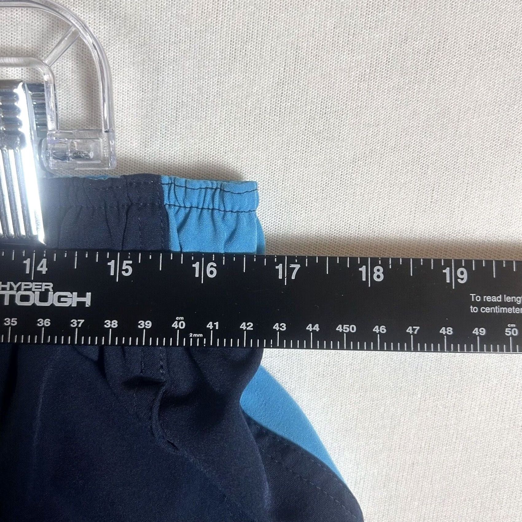 Nike Nike Swim Trunks Mens XL Navy Blue Colorblock Lined Pockets Drawstring 9" Inseam Size ONE SIZE - 6 Thumbnail