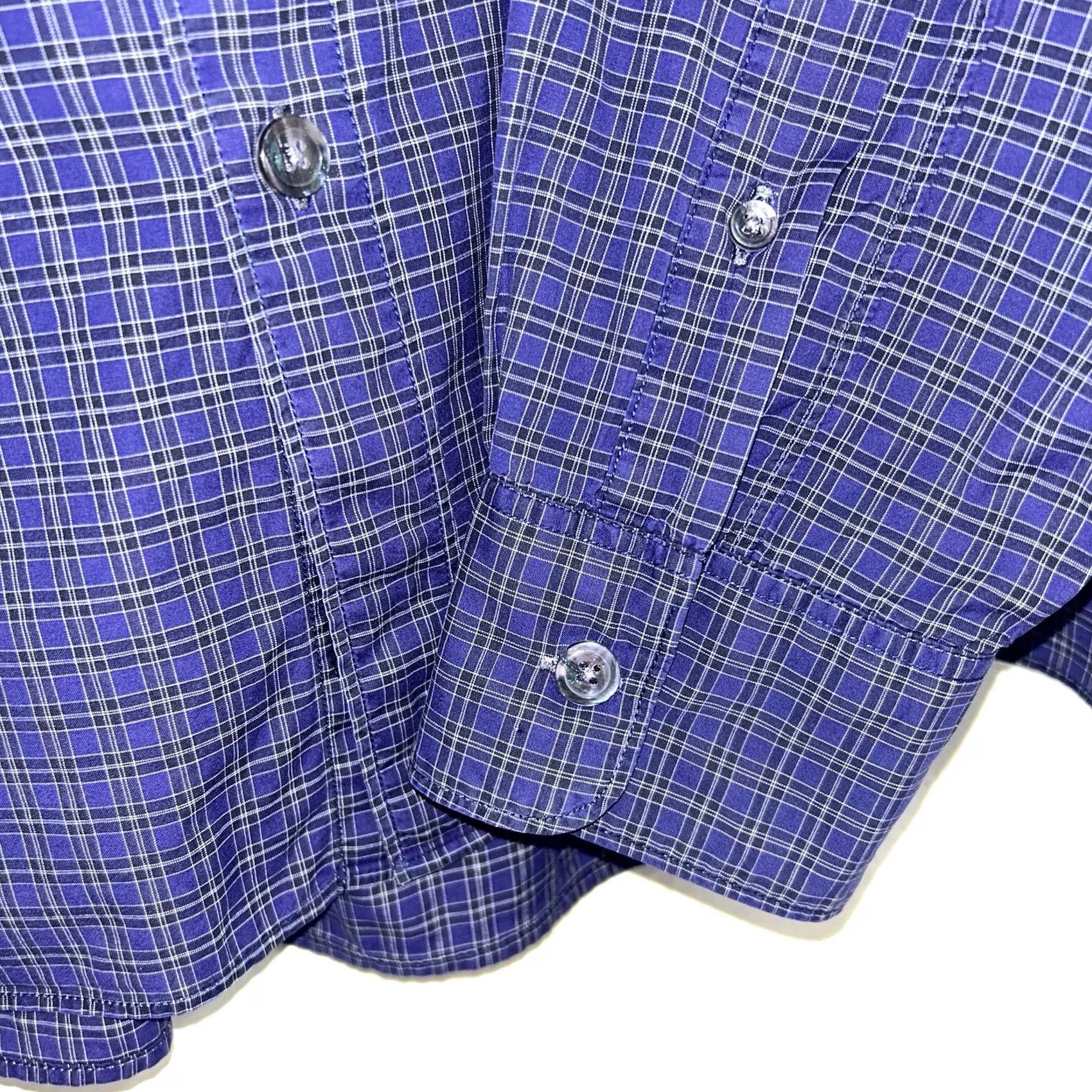 Todd Snyder Todd Snyder New York Button-Up Plaid Shirt Long Sleeve Men’s XL Blue Cotton Knit Casual Workwear Shirt Size US XL / EU 56 / 4 - 3 Thumbnail