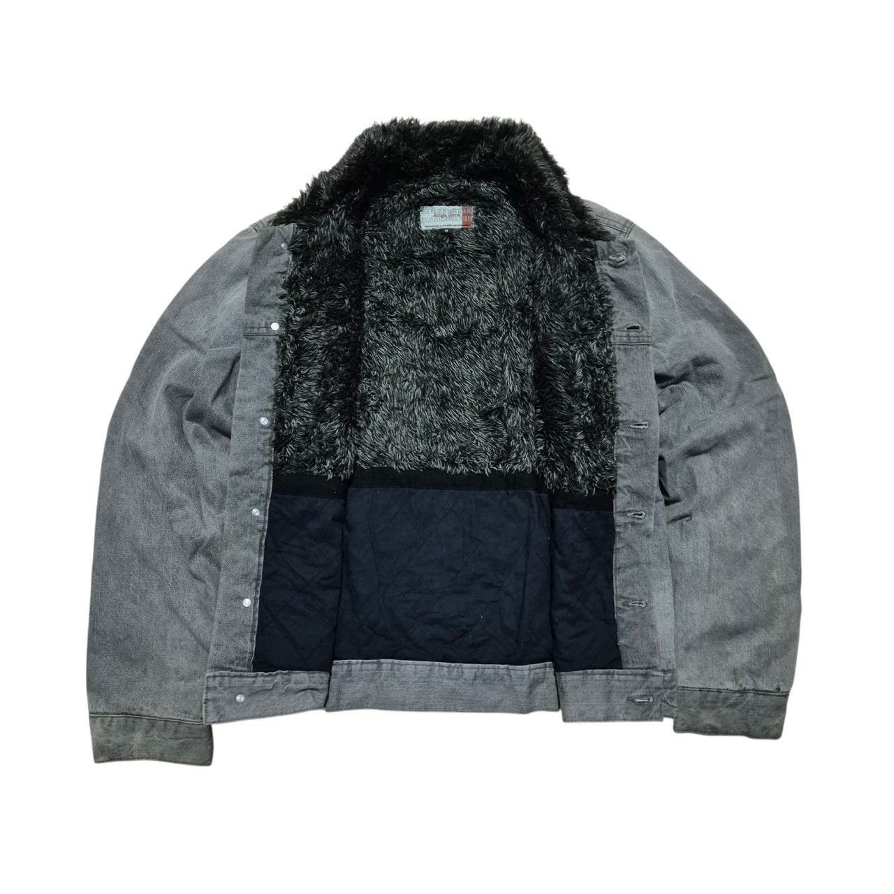 Japanese Brand Jungle storm denim sherpa jacket - ifsixwasnine lgb style Size US M / EU 48-50 / 2 - 2 Thumbnail