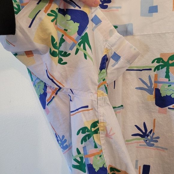 Lacoste Lacoste Men's Print Cotton Voile Hawaiian Shirt - Size L Size US L / EU 52-54 / 3 - 10 Thumbnail