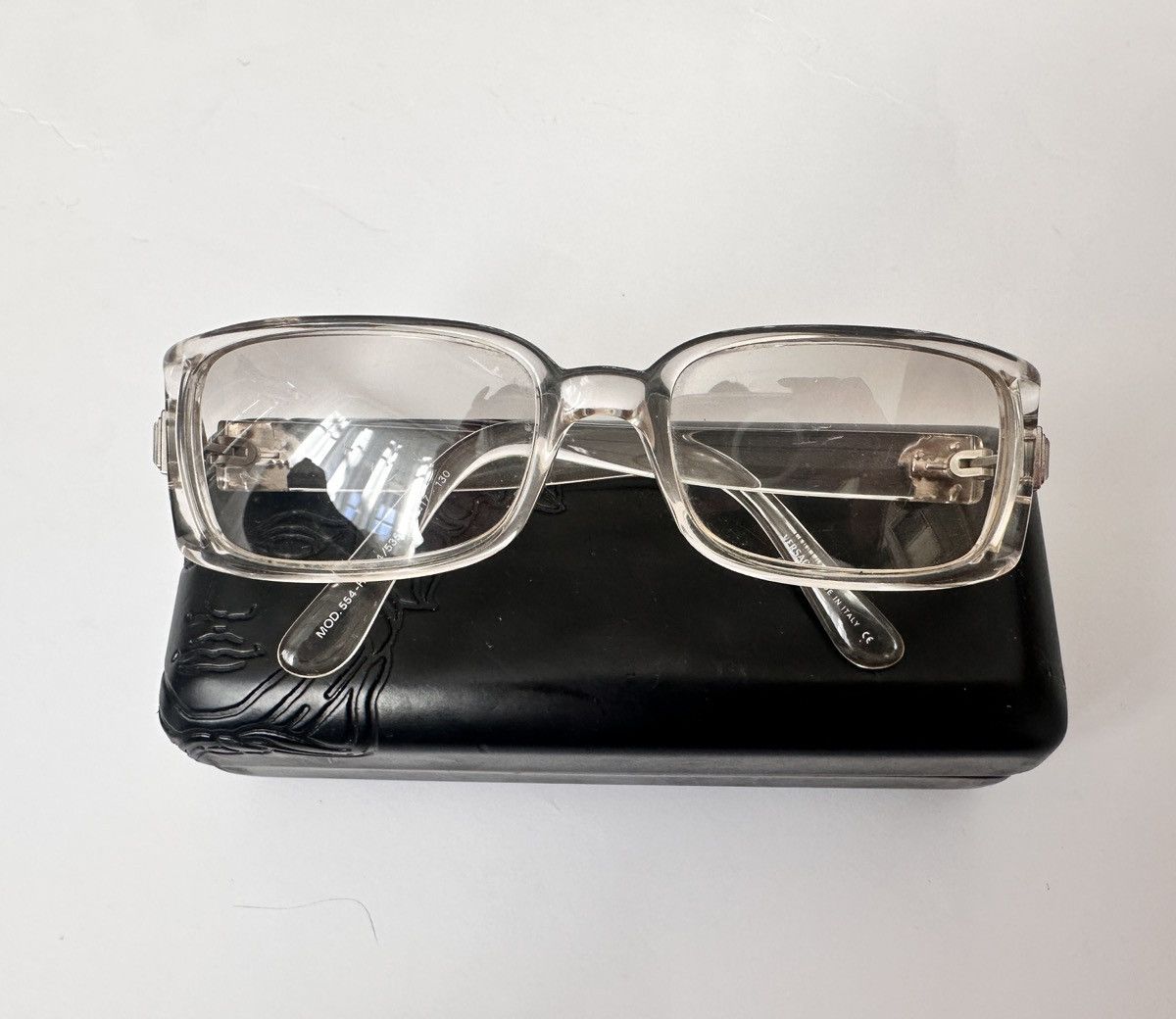 Versace Versace 554-H Rimless Clear Sunglasses (Vintage Y2K Medusa) Size ONE SIZE - 2 Thumbnail
