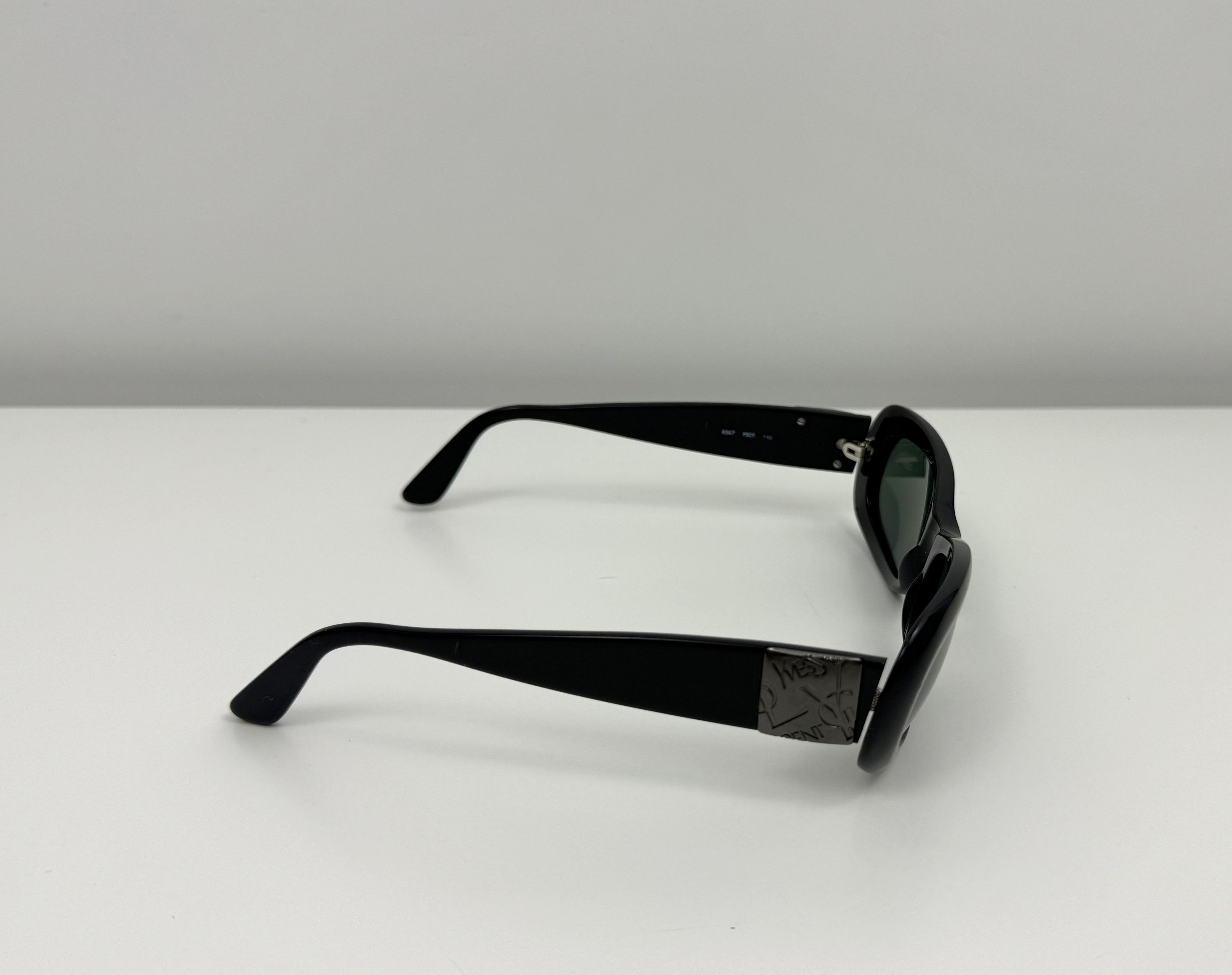 Yves Saint Laurent Yves Saint Laurent YSL 6567 Y505 Black Frame Sunglasses Size ONE SIZE - 2 Thumbnail