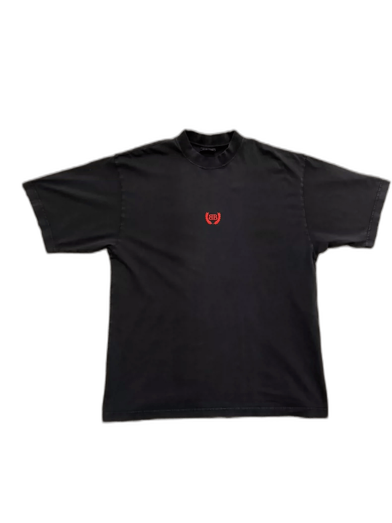 Balenciaga Black Loose Short Sleeve Tee-2505