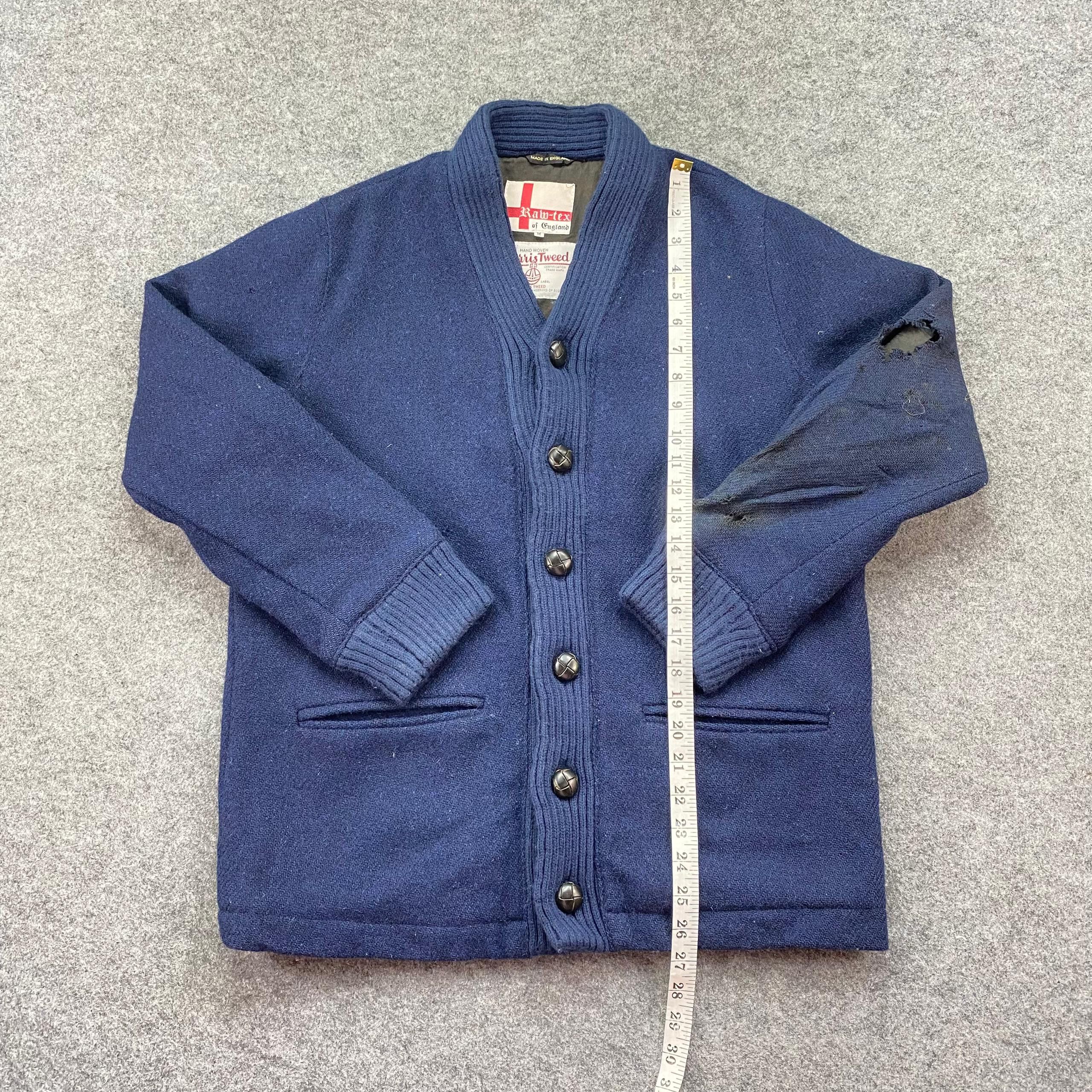 Harris Tweed Vintage Harris Tweed Raw Tex Of England Cardigan Size US M / EU 48-50 / 2 - 5 Thumbnail
