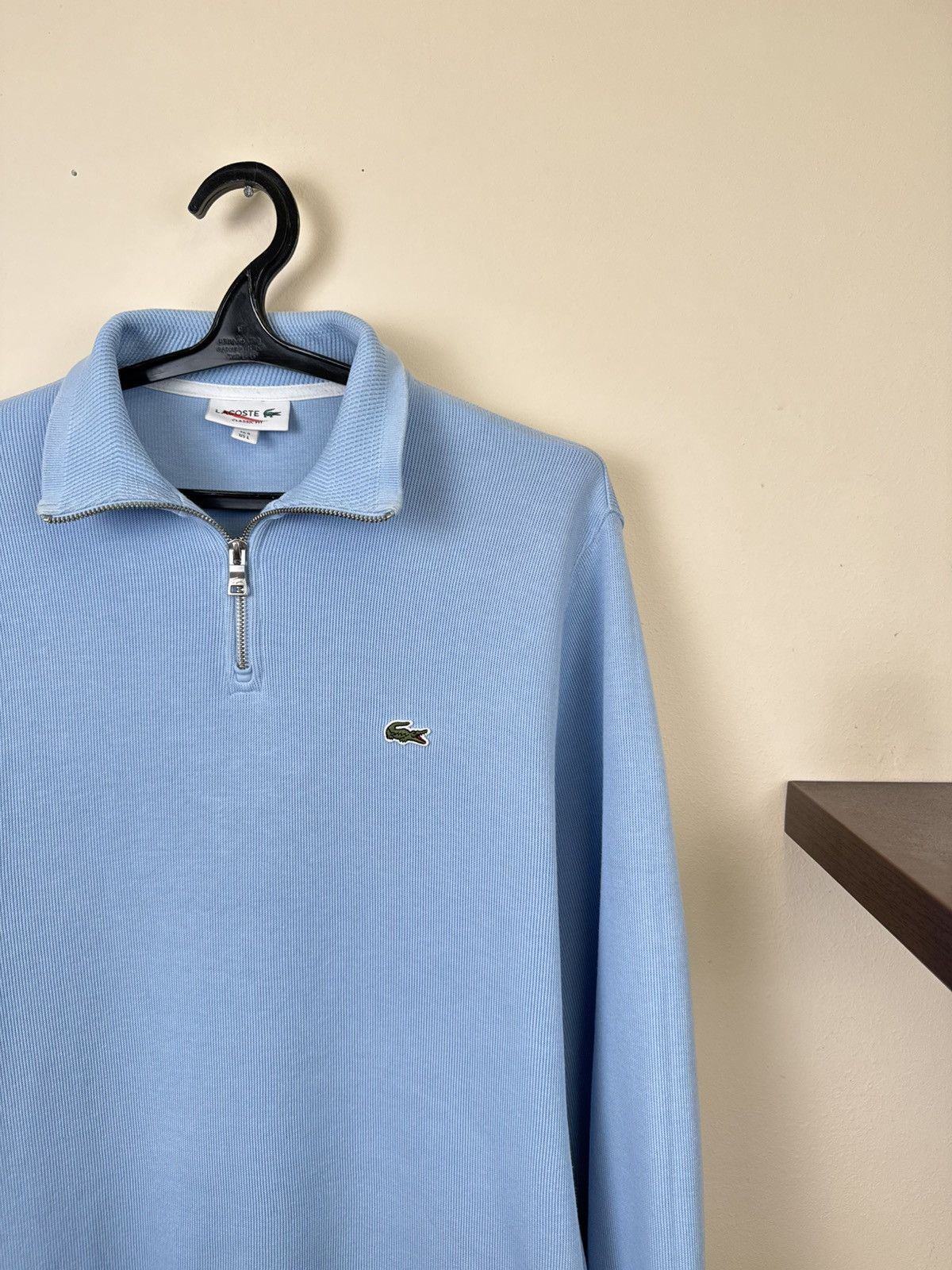 Lacoste Lacoste Sweater Men 1/4 Zip Blue Knit L Sweatshirt Luxury Size US L / EU 52-54 / 3 - 6 Thumbnail