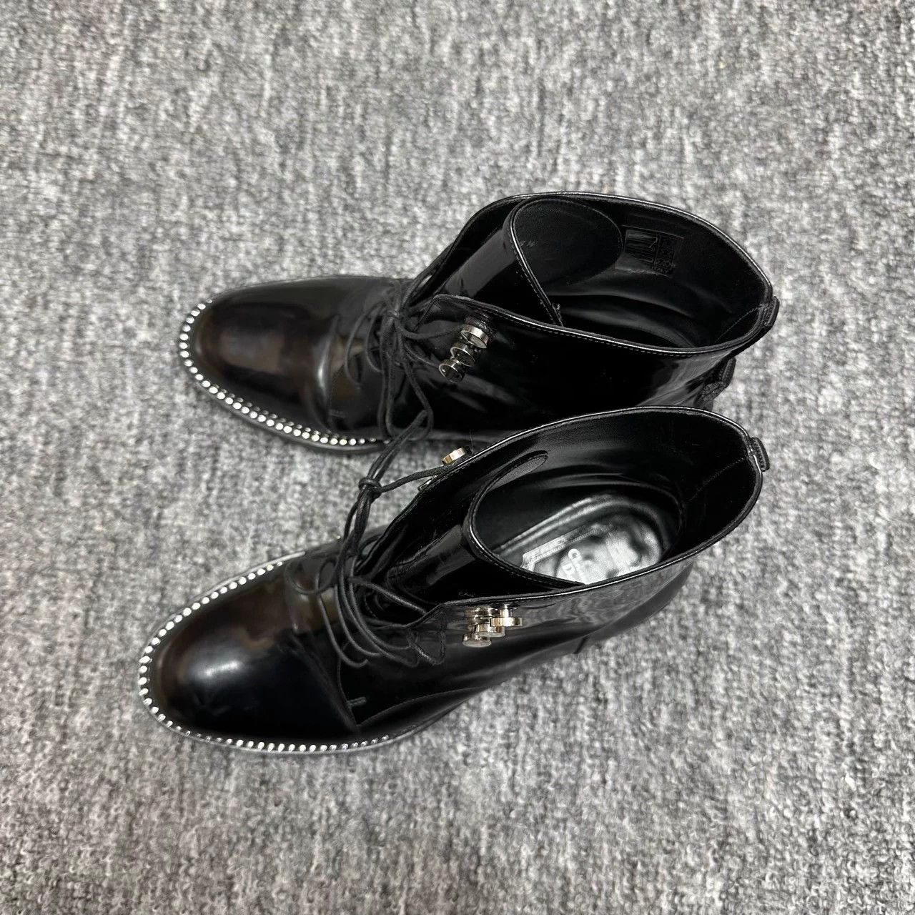 Dior Dior black rhinestone-studded combat boots Size US 6 / IT 36 - 1 Thumbnail