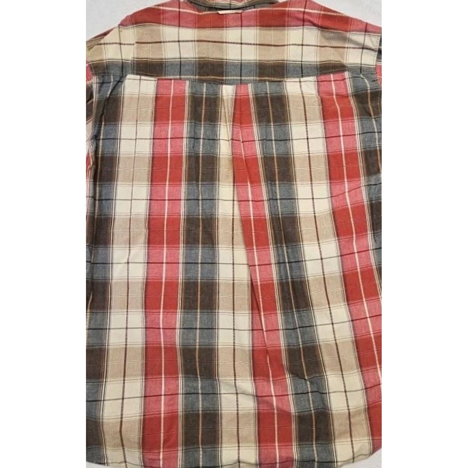 Roper Roper Shirt Plaid Western 3XT Big & Tall Long Sleeve Cotton Multicolor Snap Pocket Men Size US XXL / EU 58 / 5 - 7 Thumbnail