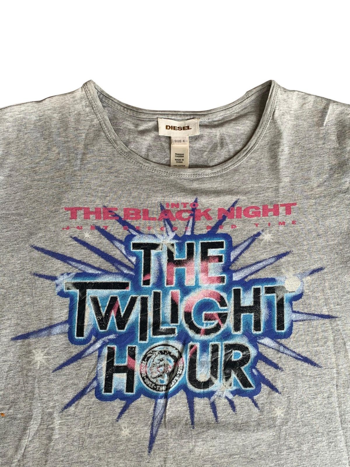 Diesel Y2K Diesel The Twilight Hour T Shirt Size US L / EU 52-54 / 3 - 3 Thumbnail