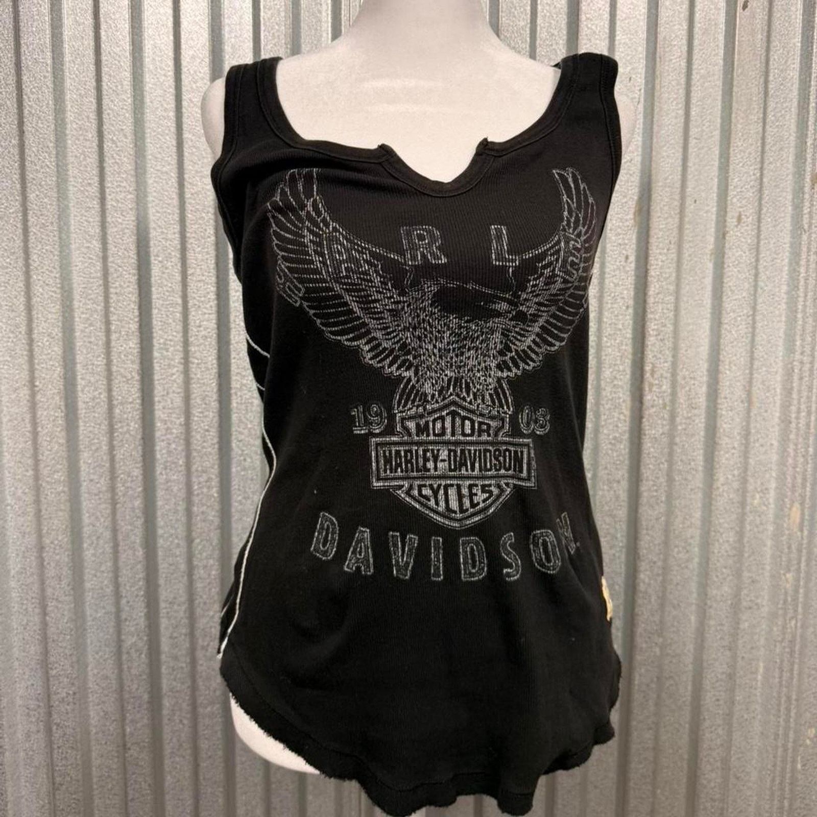 Harley Davidson Vintage Harley davidson black tank top Size M / US 6-8 / IT 42-44 - 1 Thumbnail