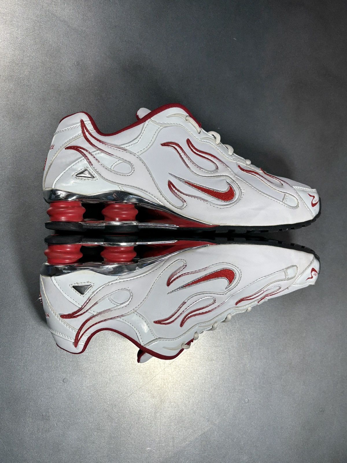 Vintage "Custom" Nike Shox Flames Sneakers "Hand Painted" 1 of Some Size US 11 / EU 44 - 5 Thumbnail