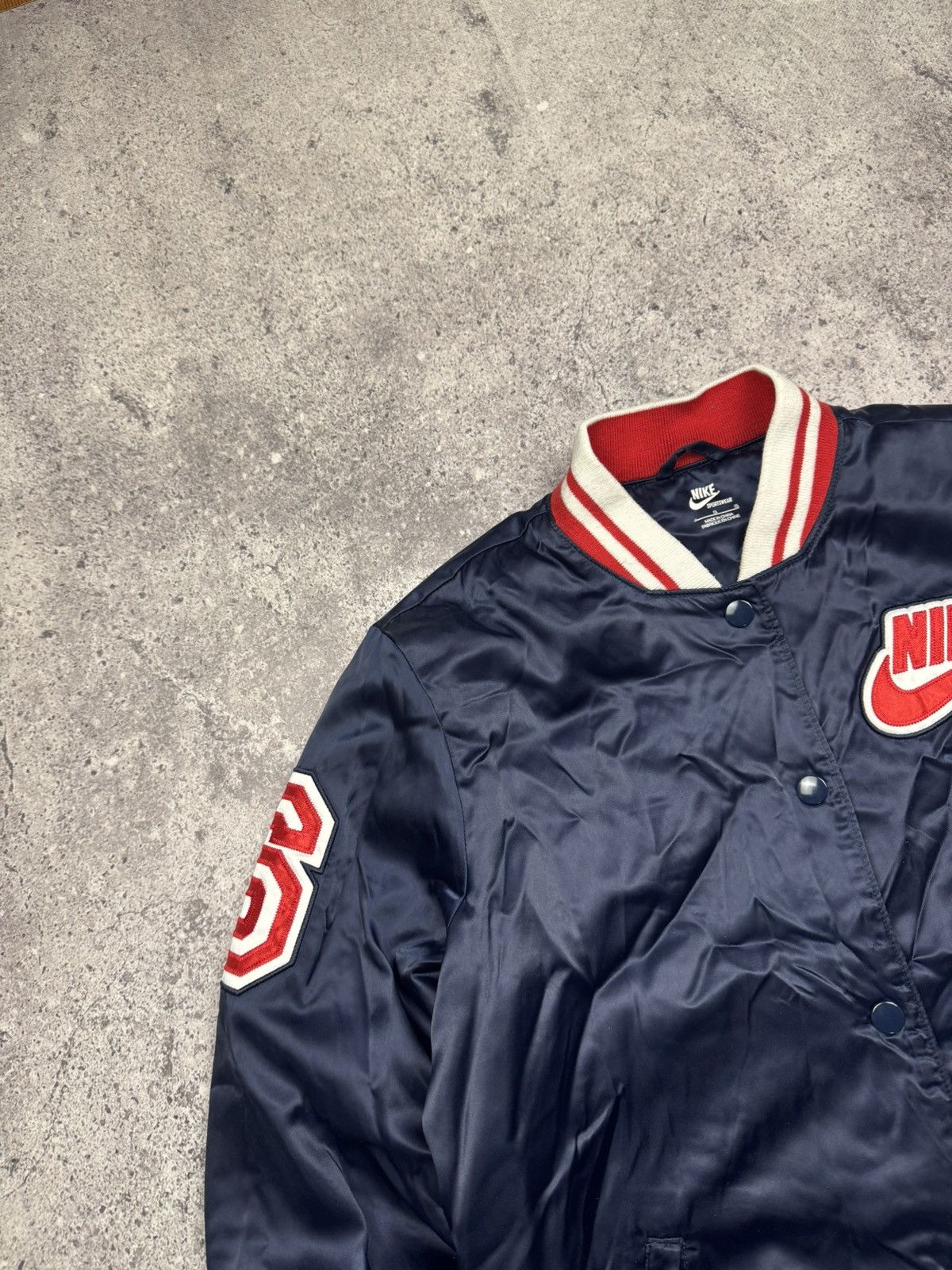 Nike Vintage Nike 90s Y2K Bomber Jacket Big Logo Japanesse Boxy Size US S / EU 44-46 / 1 - 3 Thumbnail