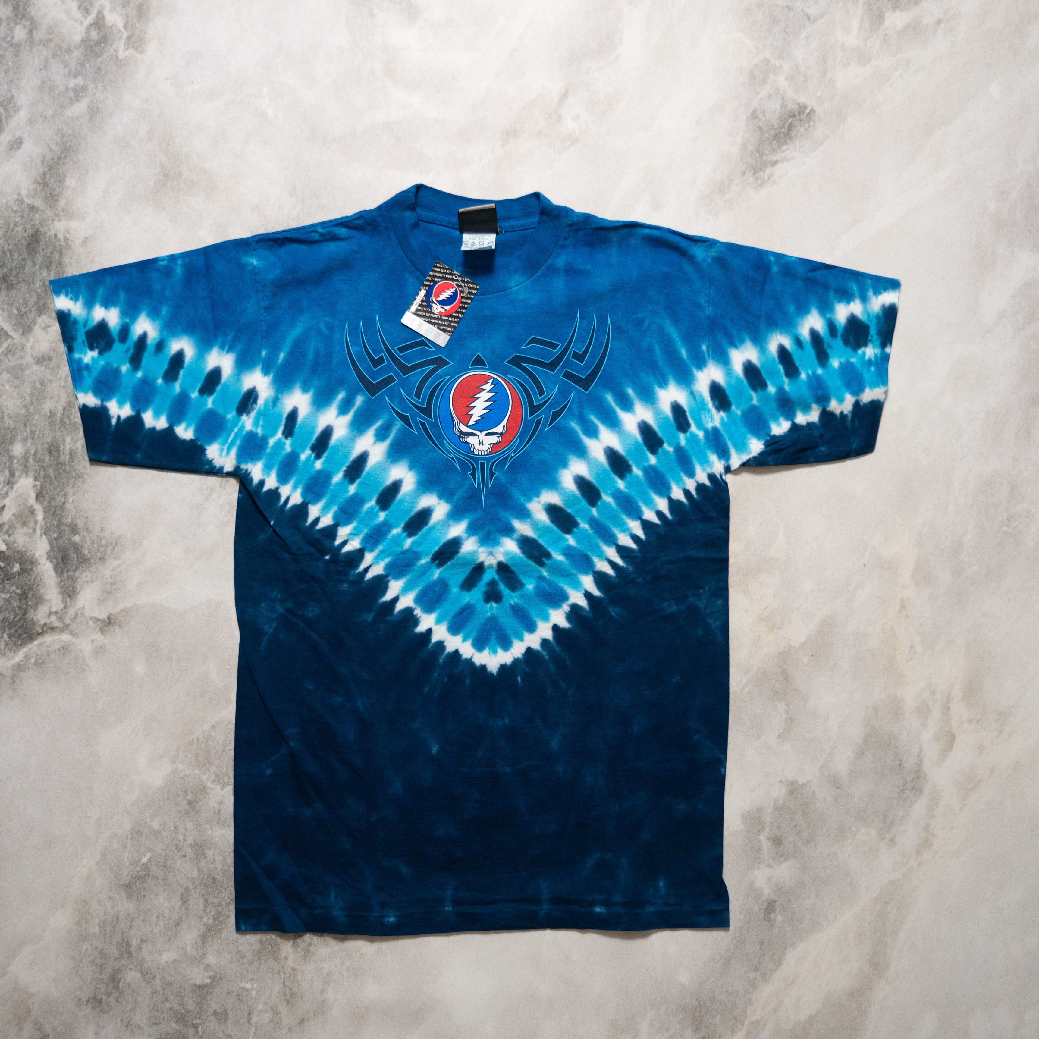 Grateful dead　スカジャン　Blue　サイズ46　新品未使用 00s Grateful Deadグレイトフルデッド スノボ長袖Tシャツ ロンT