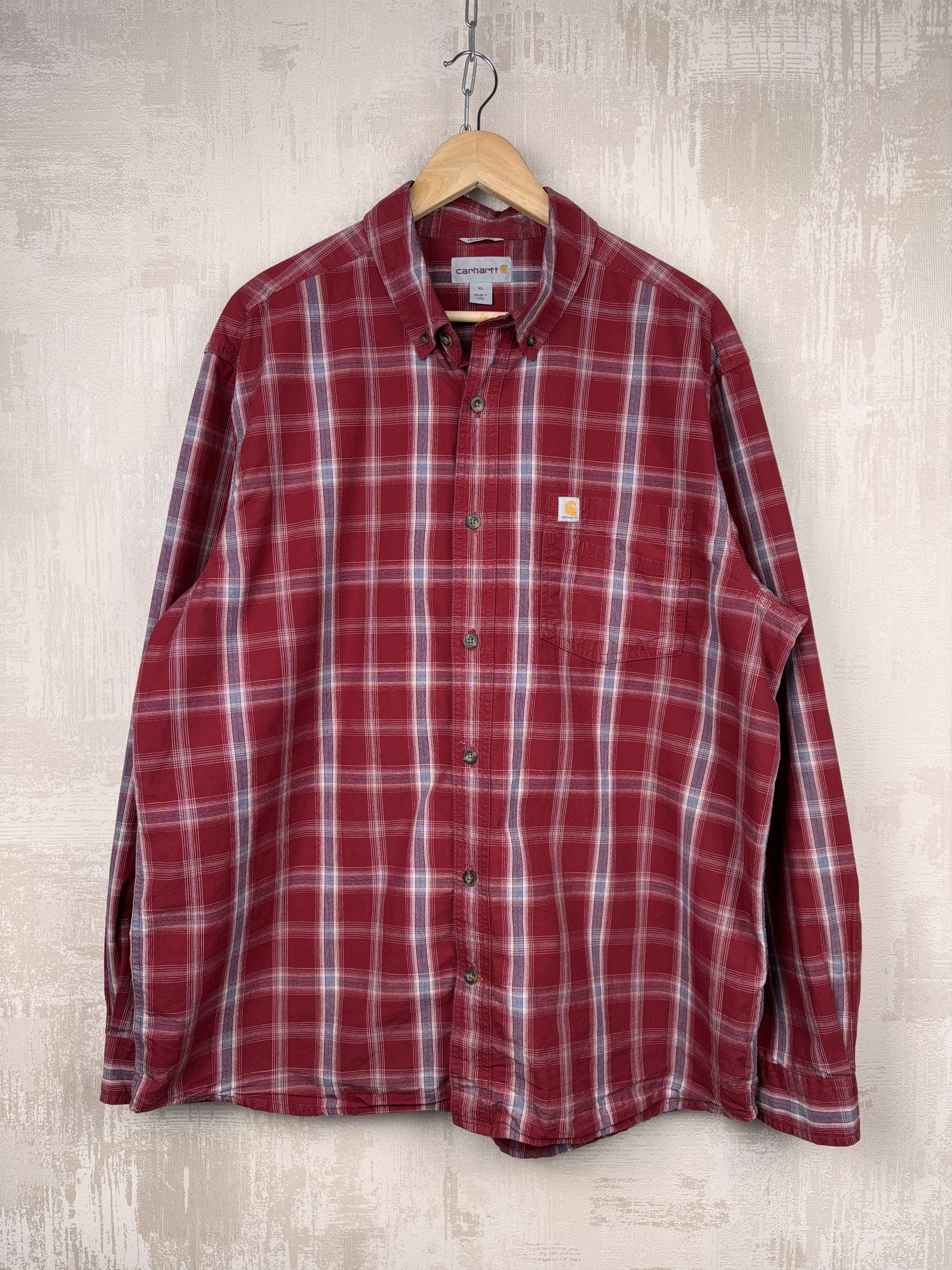 Carhartt × Vintage Carhartt Vintage Check Long Sleeve Shirt Size XL Relaxed Fit Size US XL / EU 56 / 4 - 2 Thumbnail