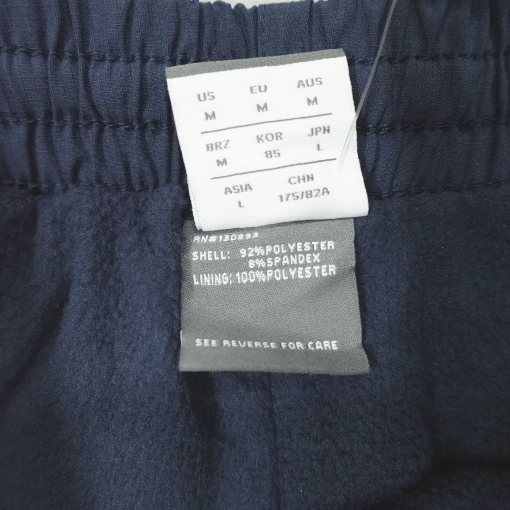 New Balance New Balance Pants Men's Size M Blue Fleece Lined Stretch Woven Adjustable Hem Waist Drawstring Comfort Pockets Regular Inseam 30" Running Shirt? Size US 31 - 5 Thumbnail