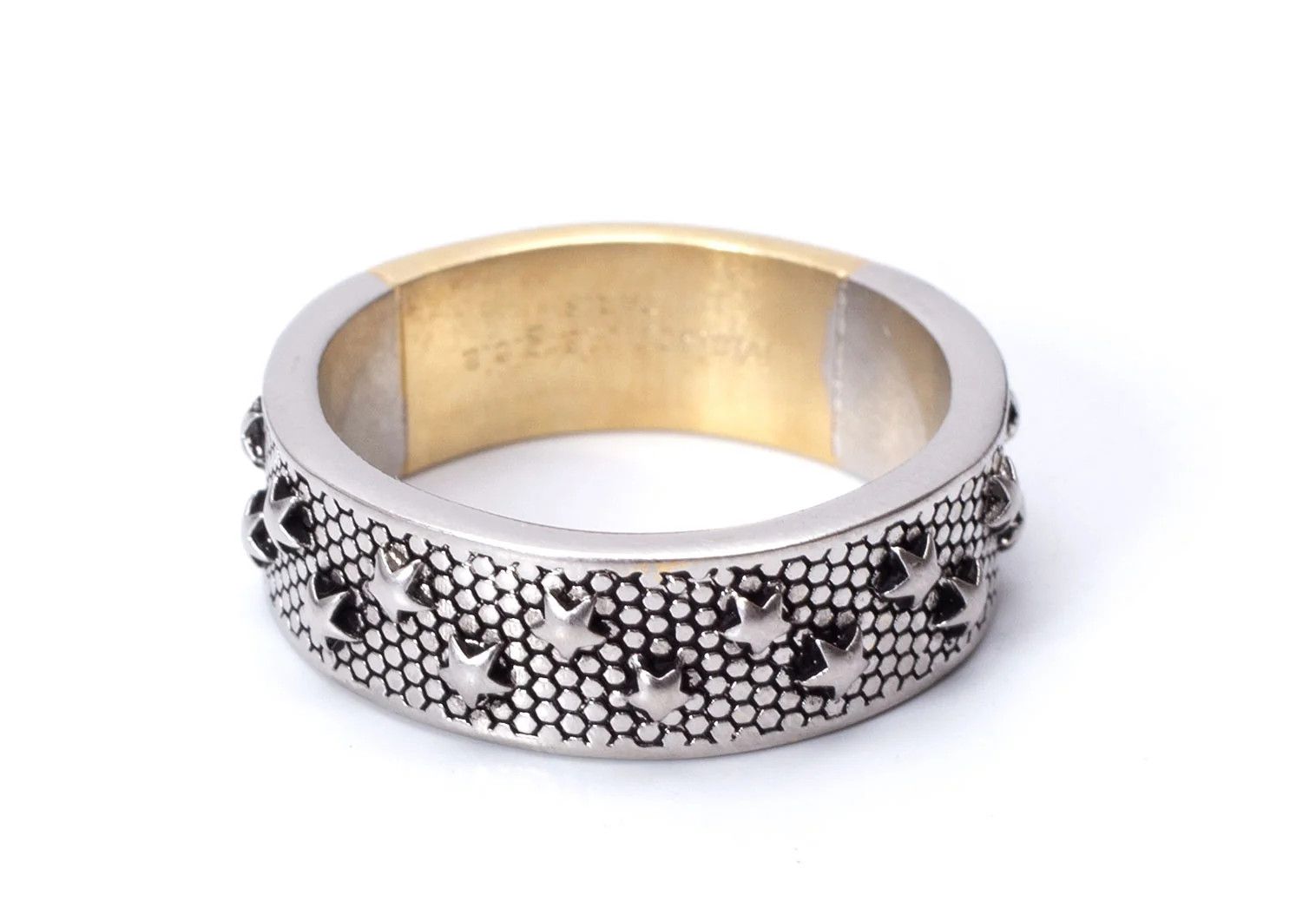 Maison Margiela Embossed Sterling Silver Gold Ring Size 24 Size ONE SIZE - 3 Thumbnail