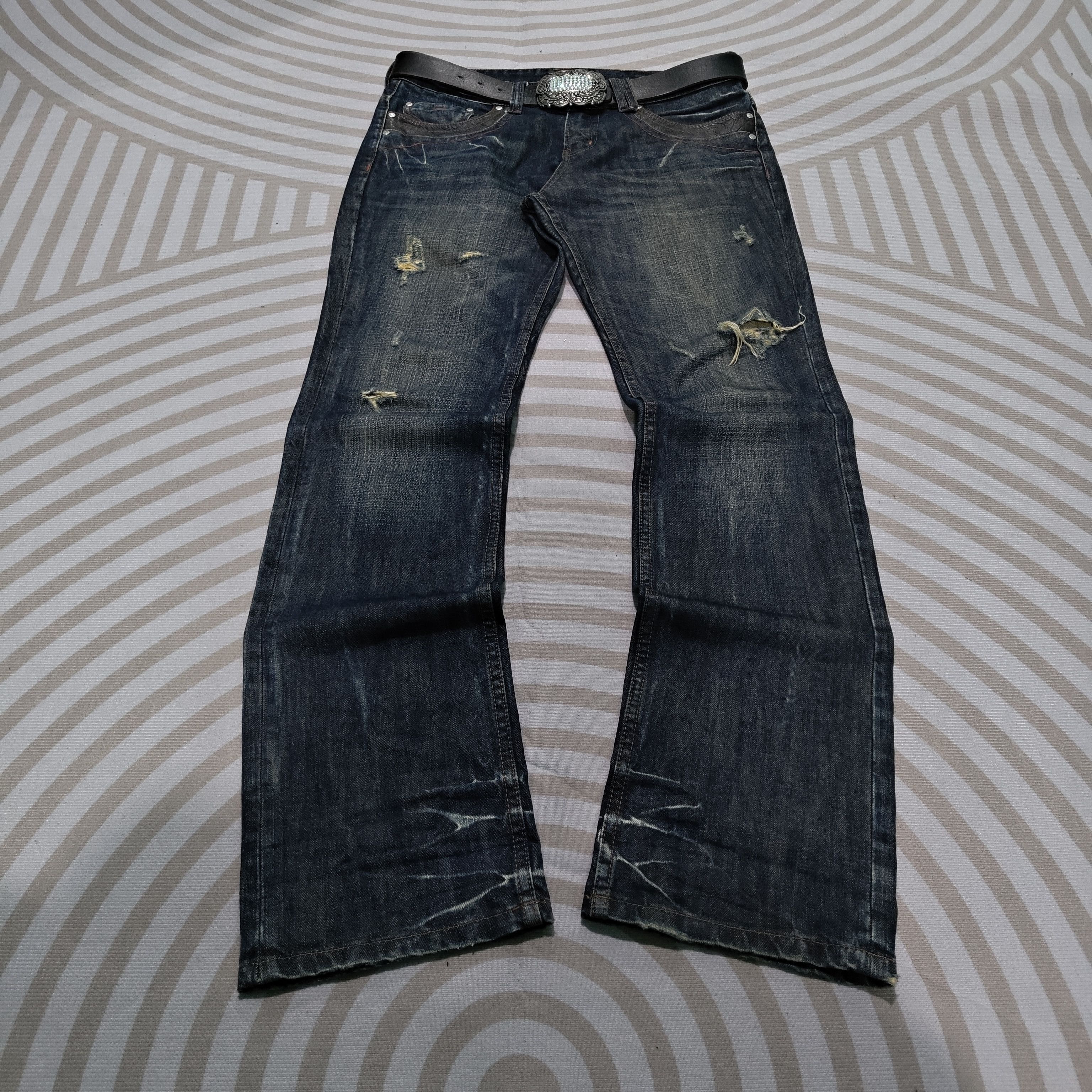 Art Comes First Japanese Brand Back Number Jeans Size US 32 / EU 48 - 1 Thumbnail