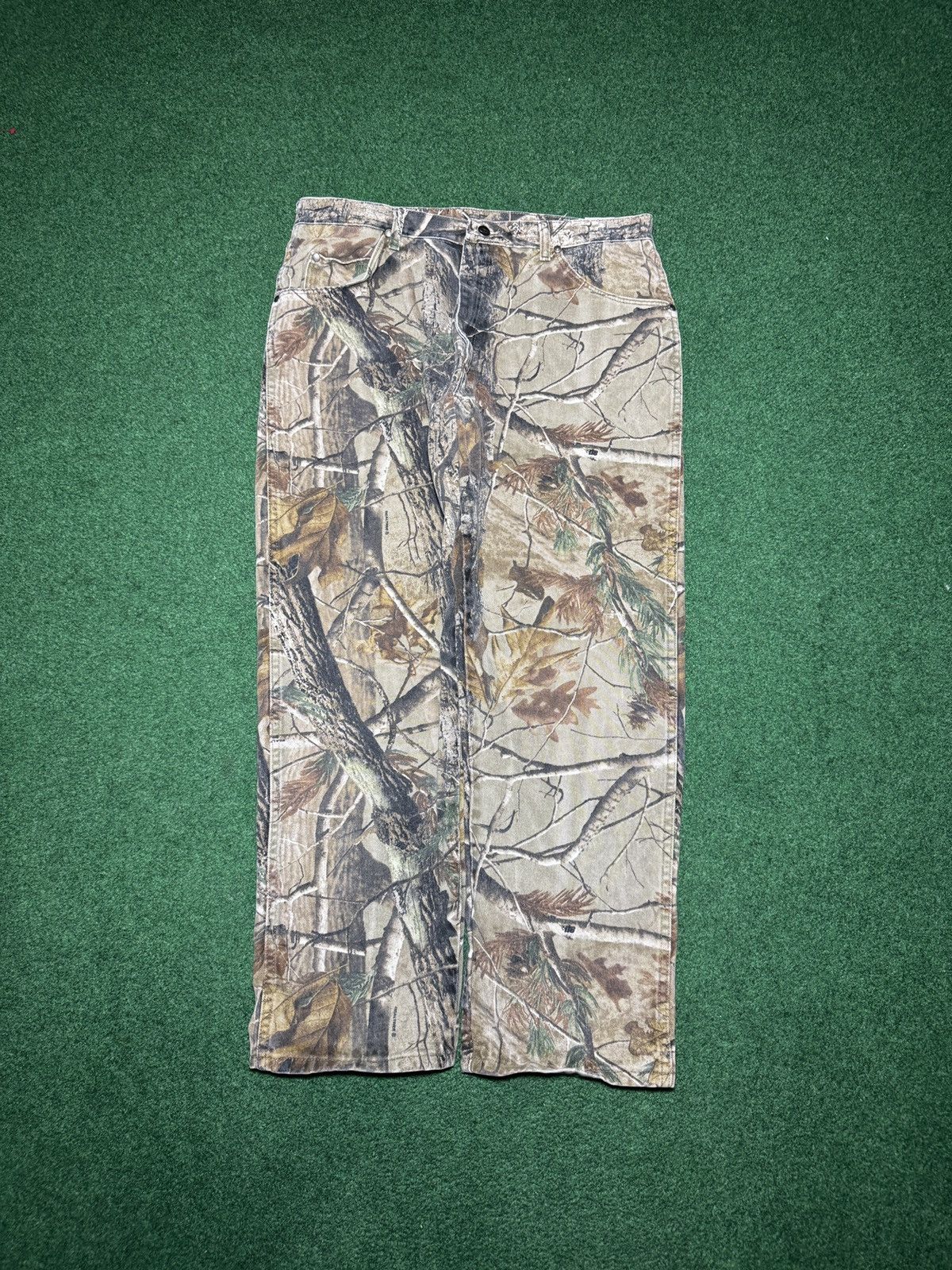 Wrangler Vtg Y2K Wrangler Realtree Baggy Skater Hip Hop Camo Pants Size US 37 - 3 Thumbnail