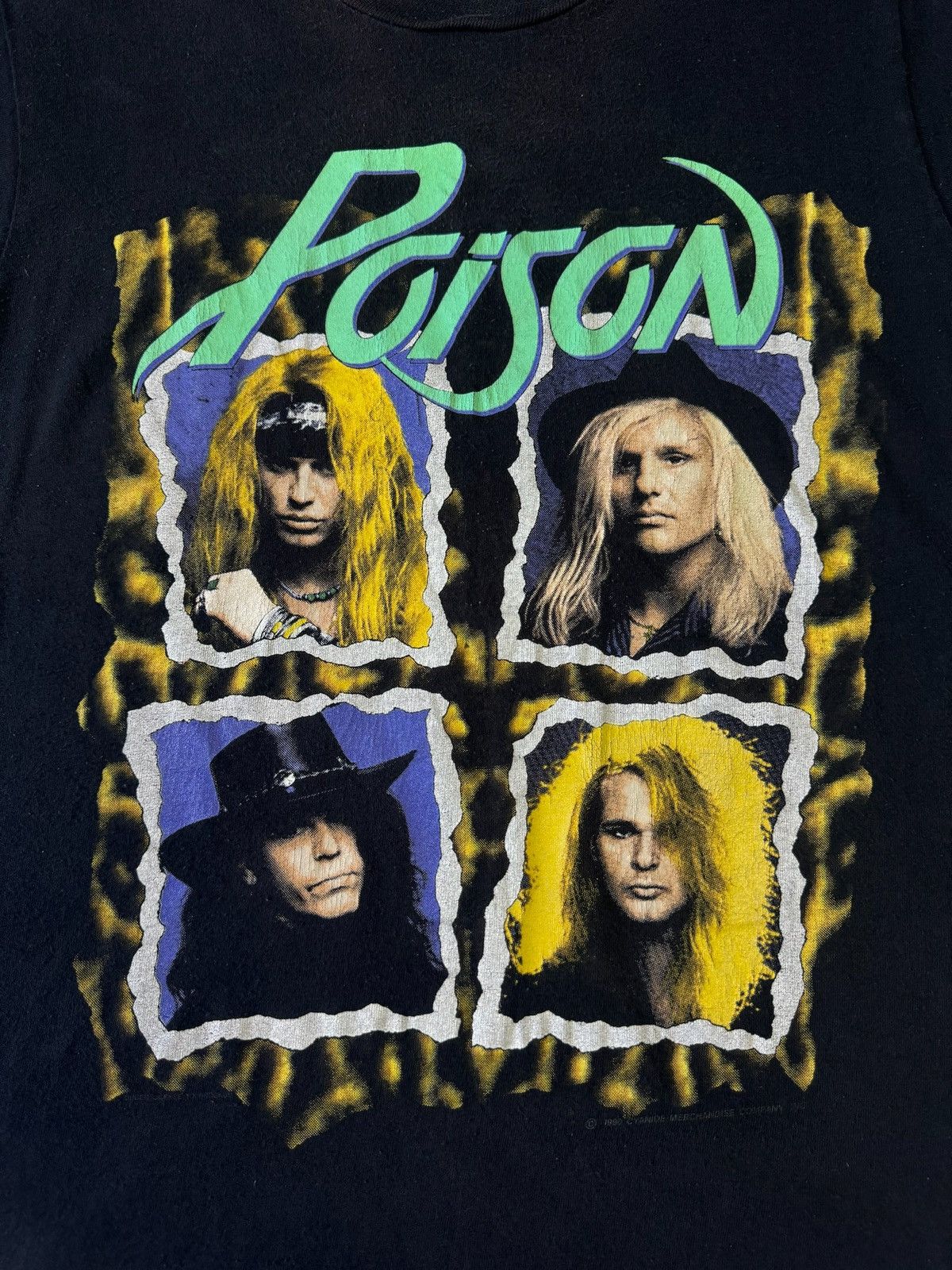 Vintage 1990-1991 POISON FRESH AND BLOOD WORLD TOUR PROMO L SIZE Size US L / EU 52-54 / 3 - 6 Thumbnail